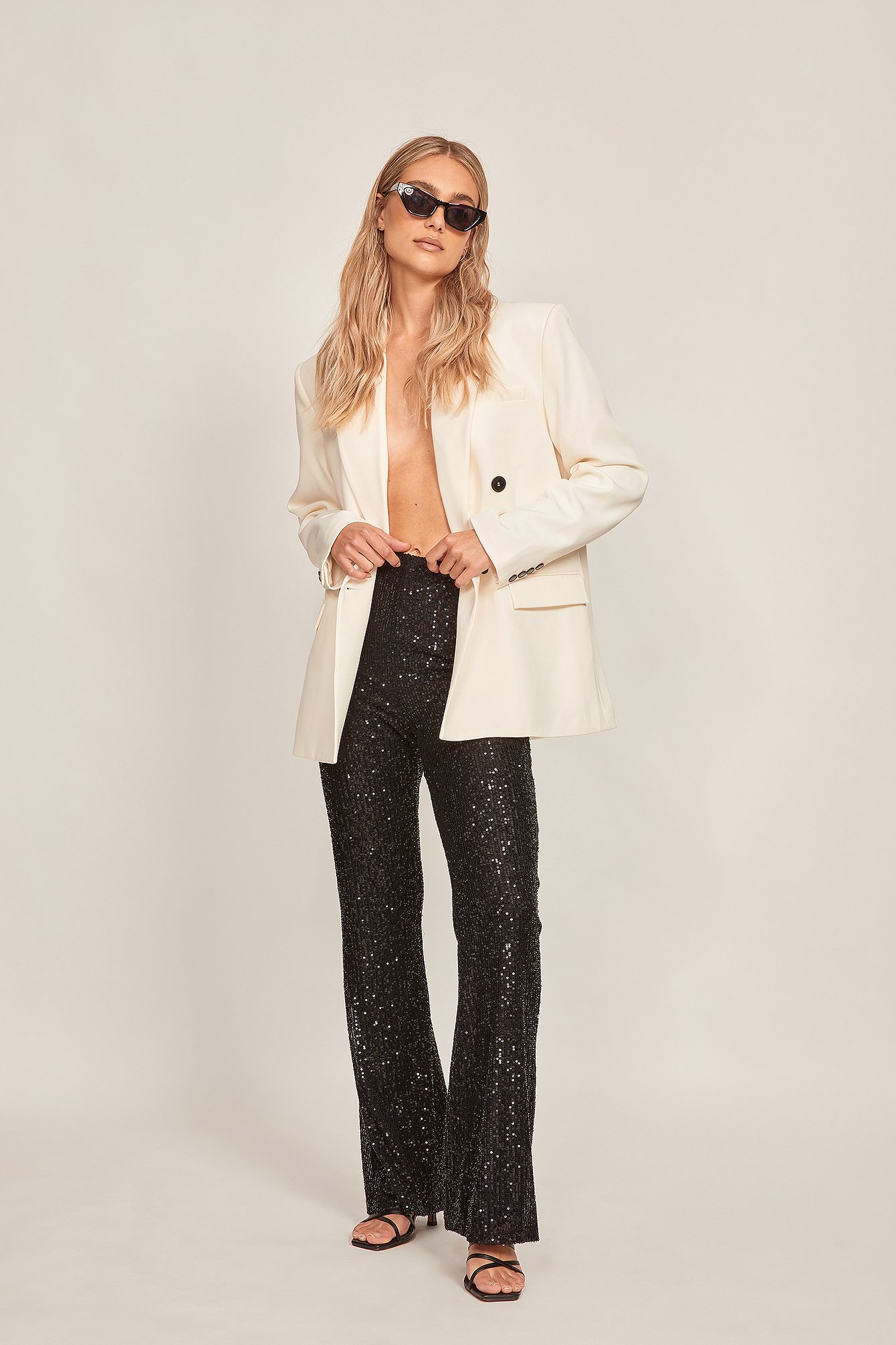Recycled Soft Oversized Double Blazer Outfit