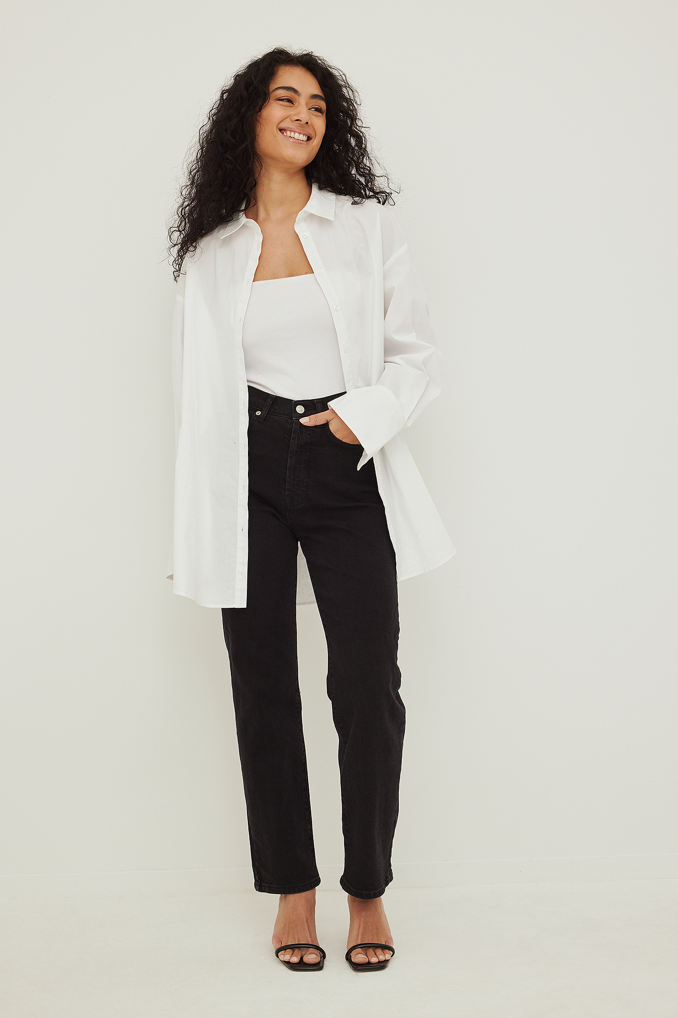 Boohoo Petite Ruched Cuff Detail Pants Suit in White Womens Clothing Suits 
