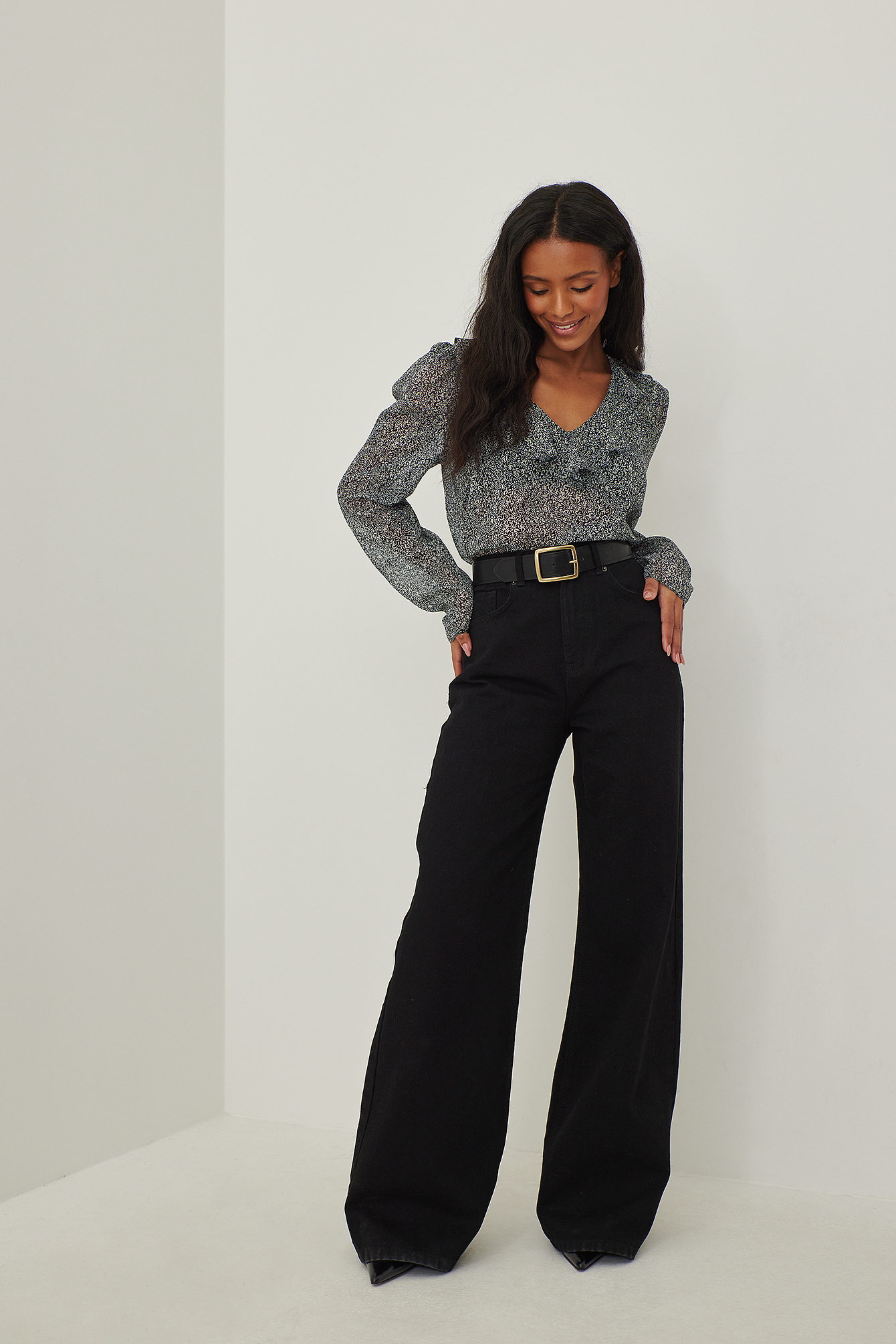 Organic Asymmetric Closure Wide Leg 