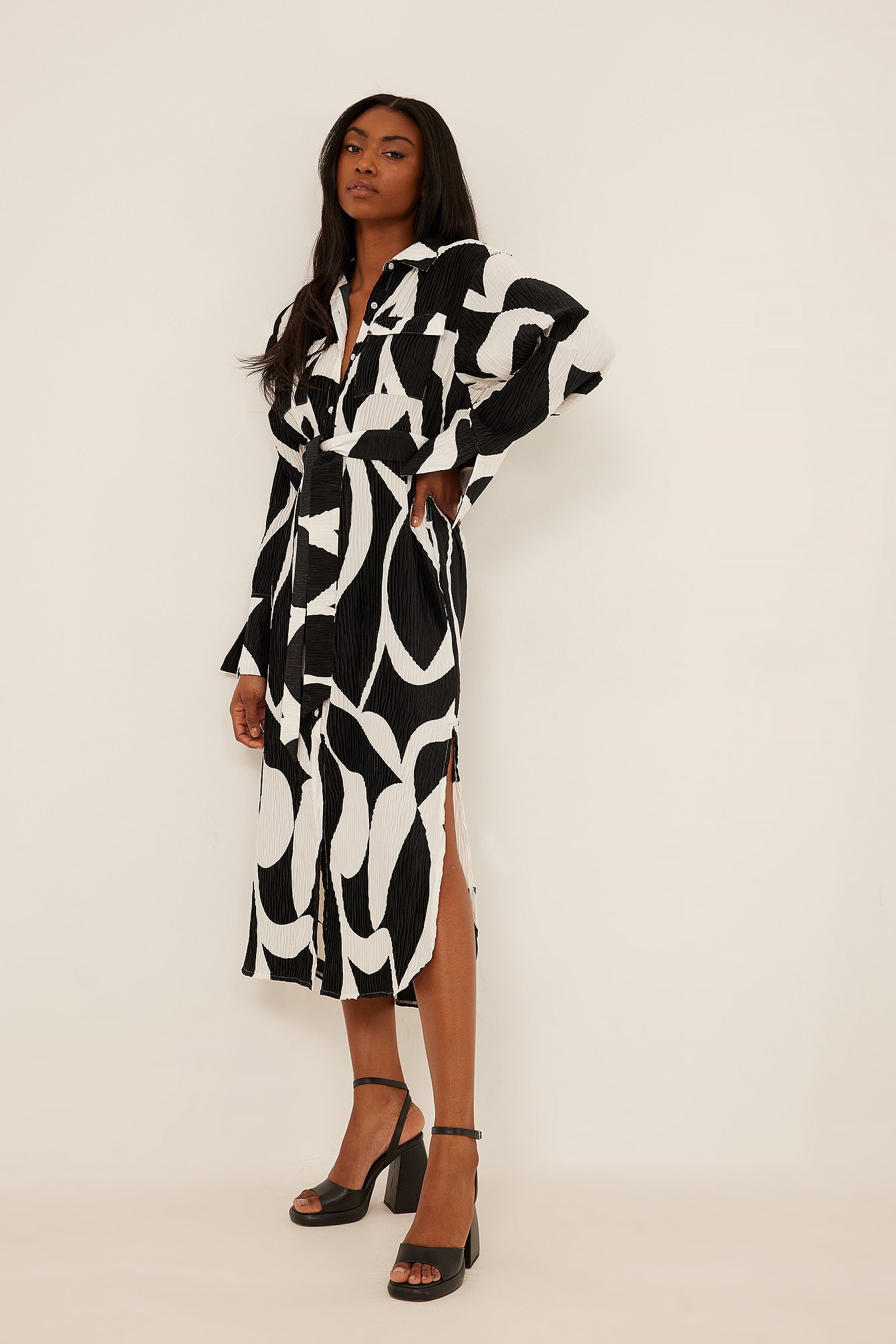 midi and shirt dress