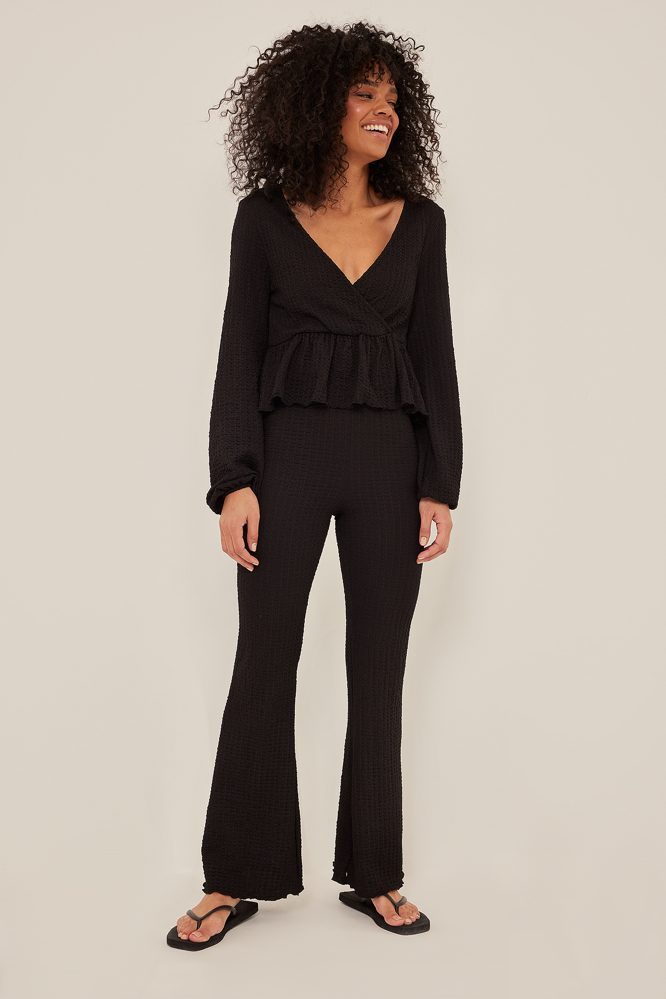 flared trousers outfit