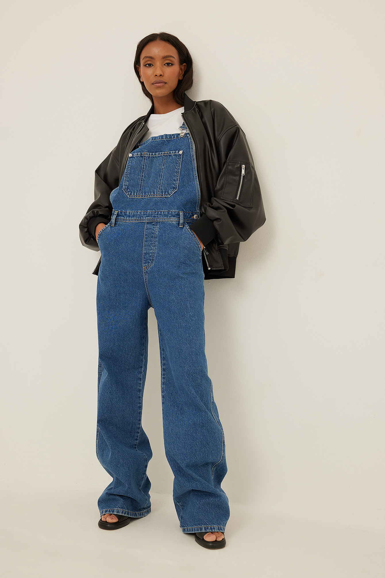 Organic Denim Dungaree Blue | na-kd.com