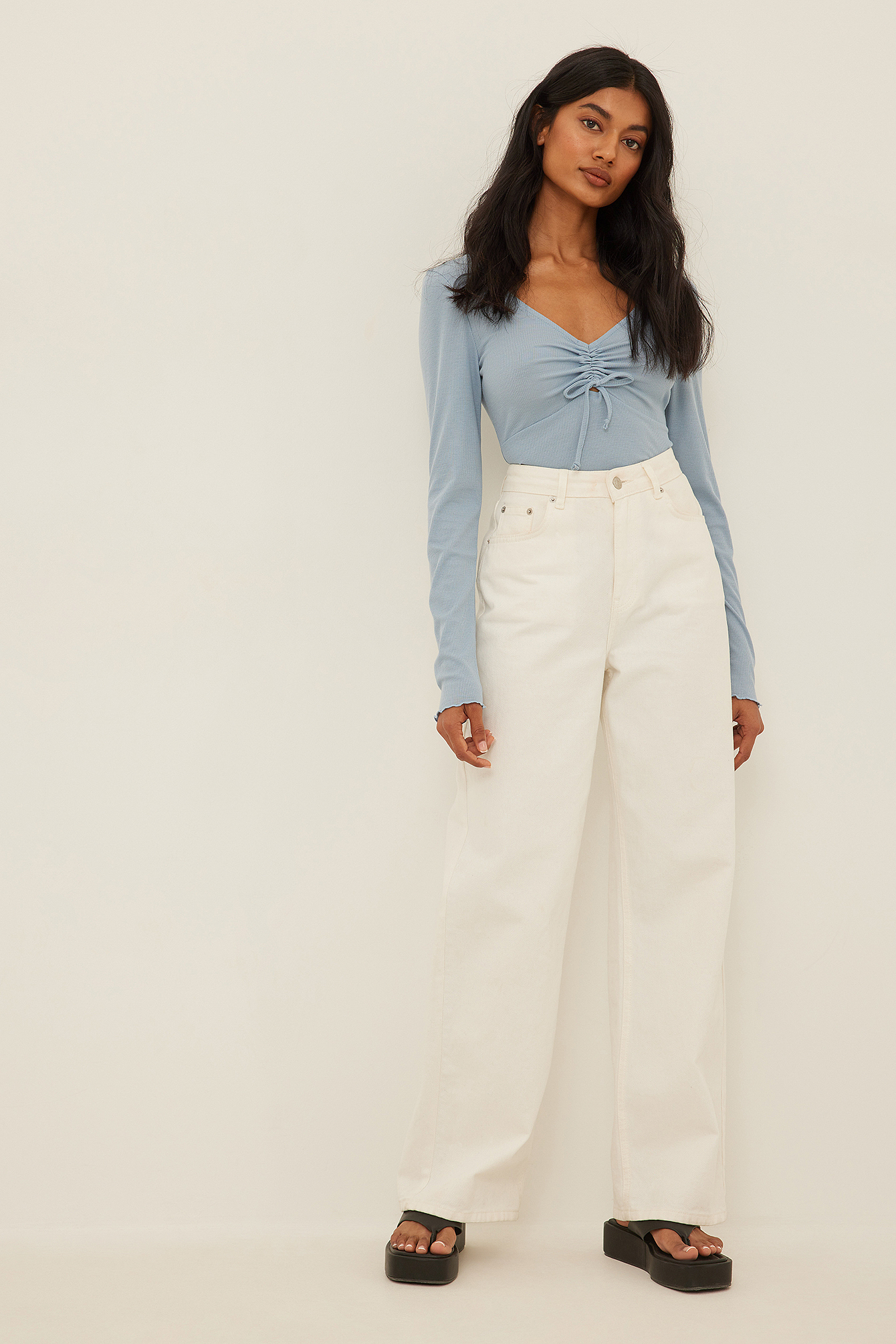 Organic Wide Leg High Waisted Denim 