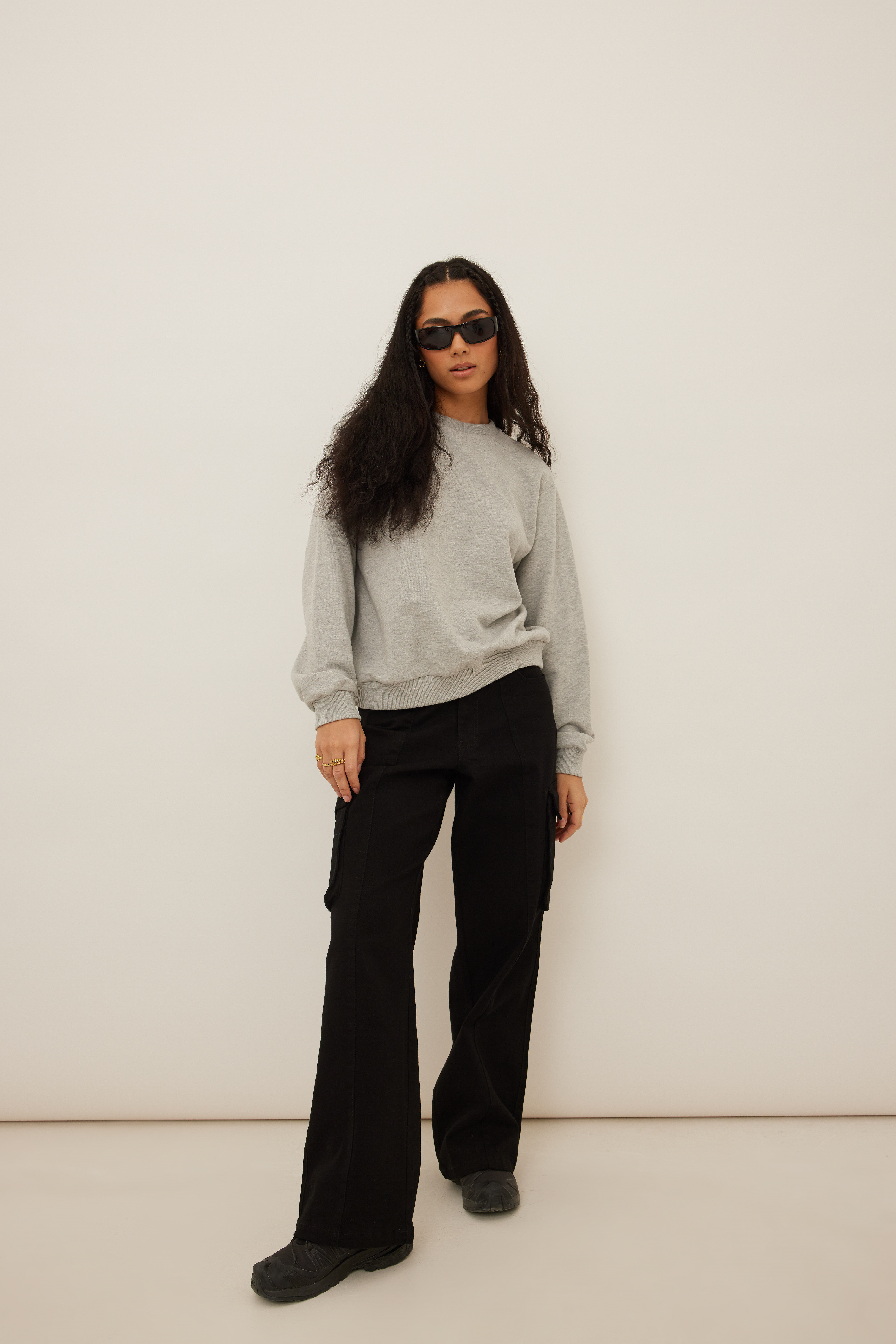 Pocket Detail Cargo Pants Black | na-kd.com