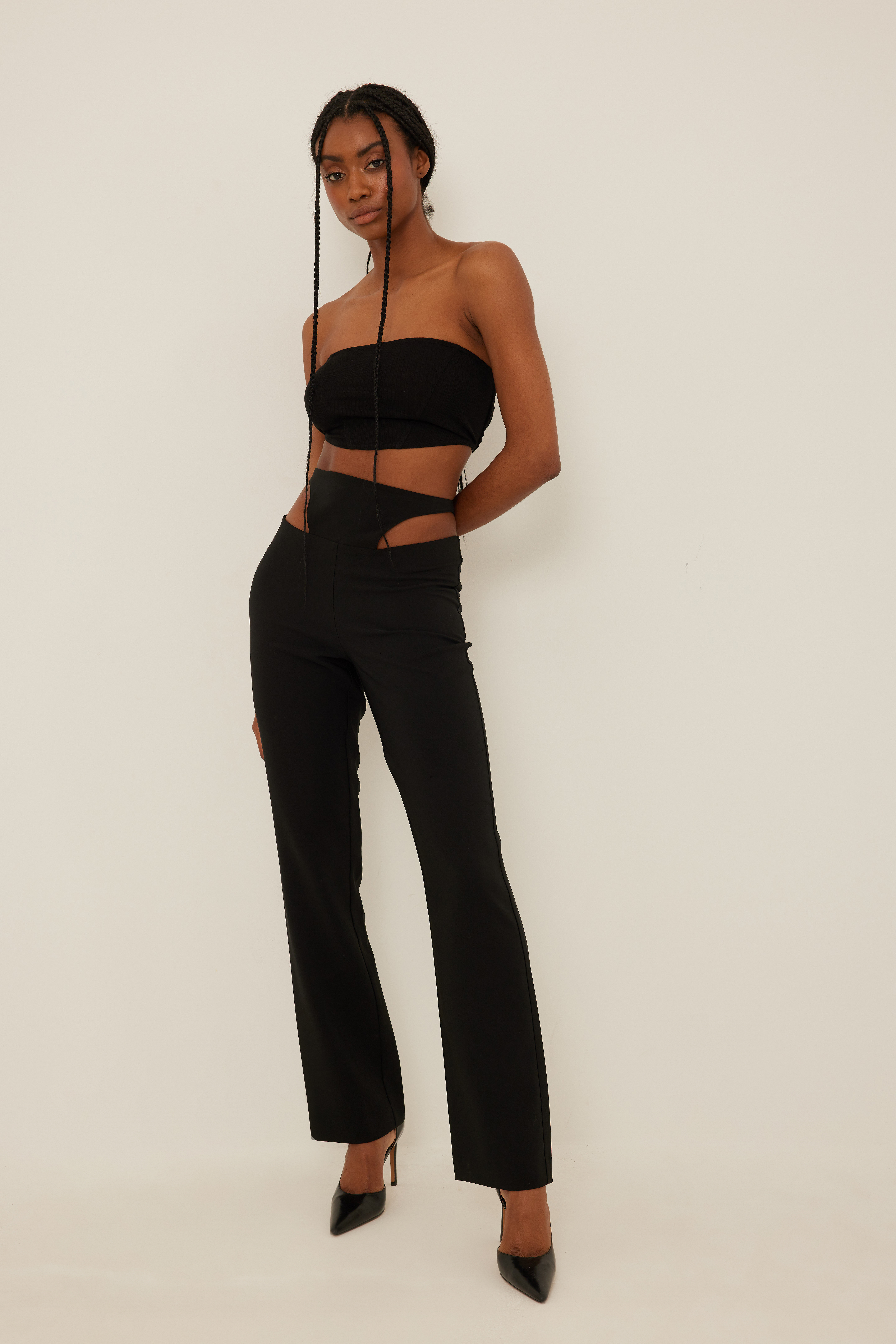 High Waist Cut Out Pants Outfit