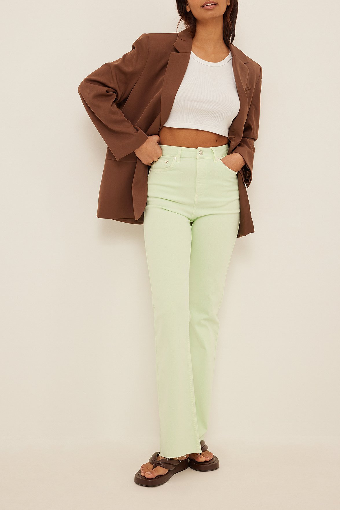 High Waist Skinny Bootcut Outfit