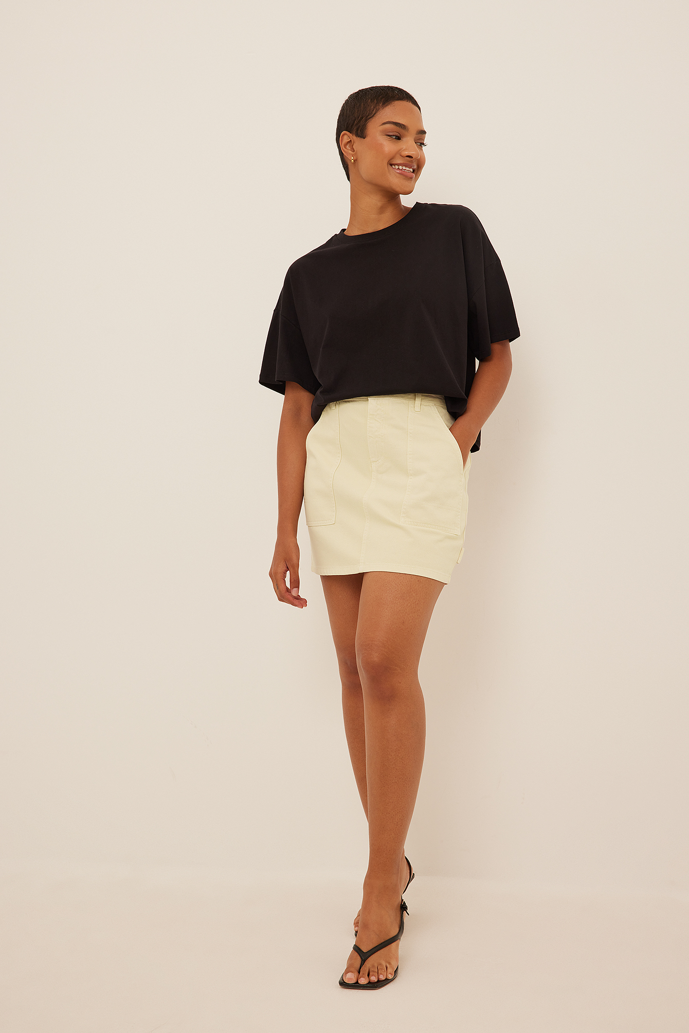 Cargo skirt tan Clearance