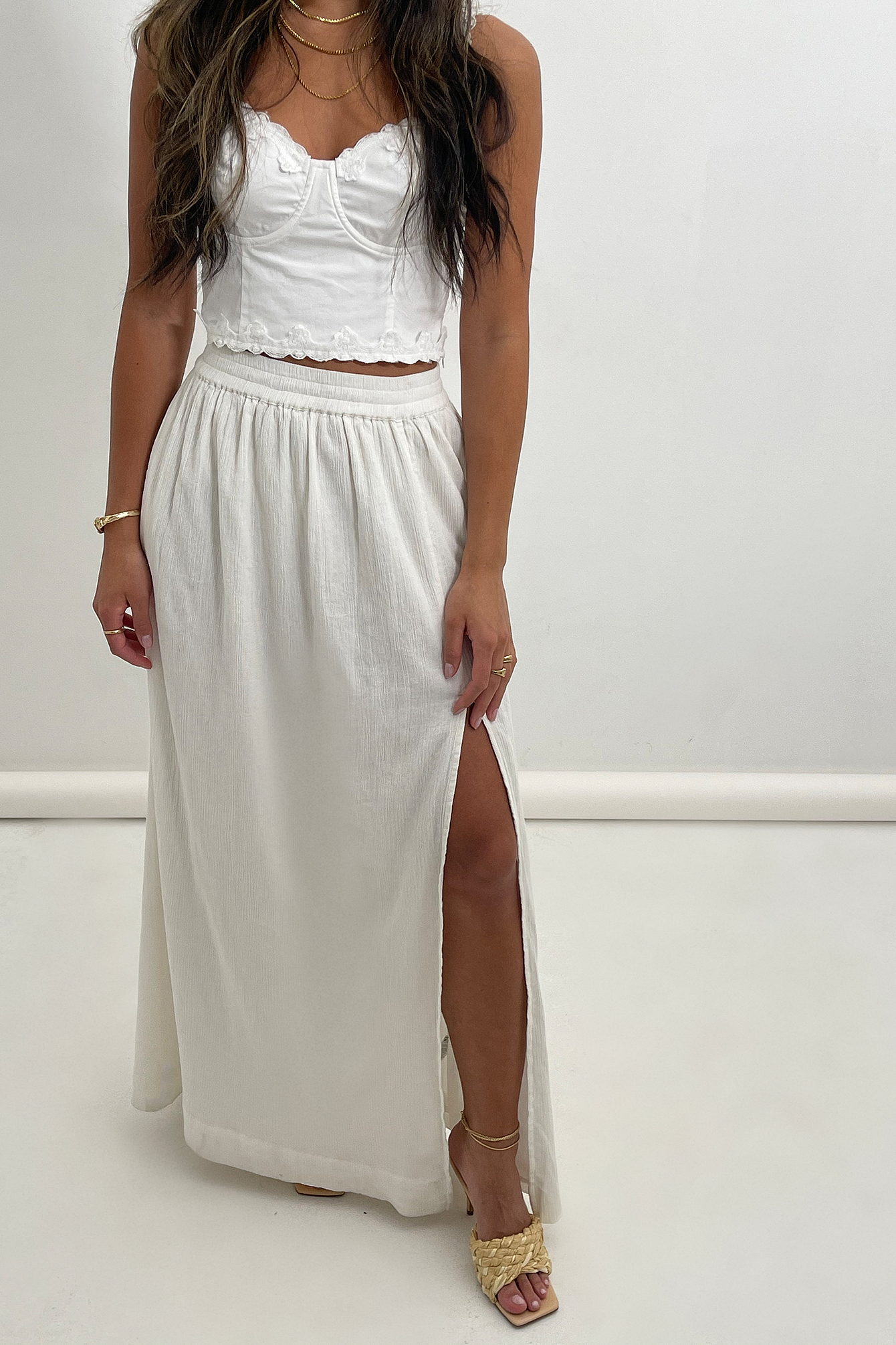 Maxi Soft Cotton Skirt Outfit