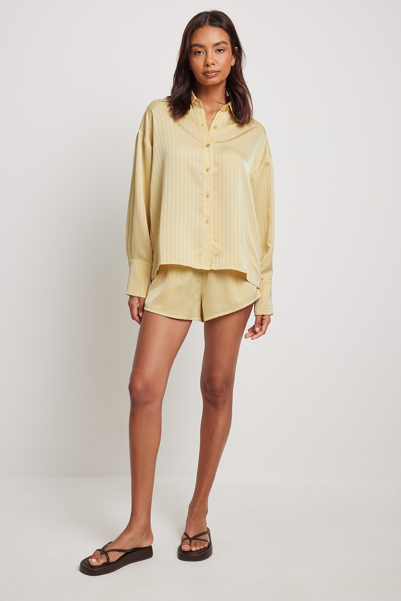 Satin oversized blouse Clearance