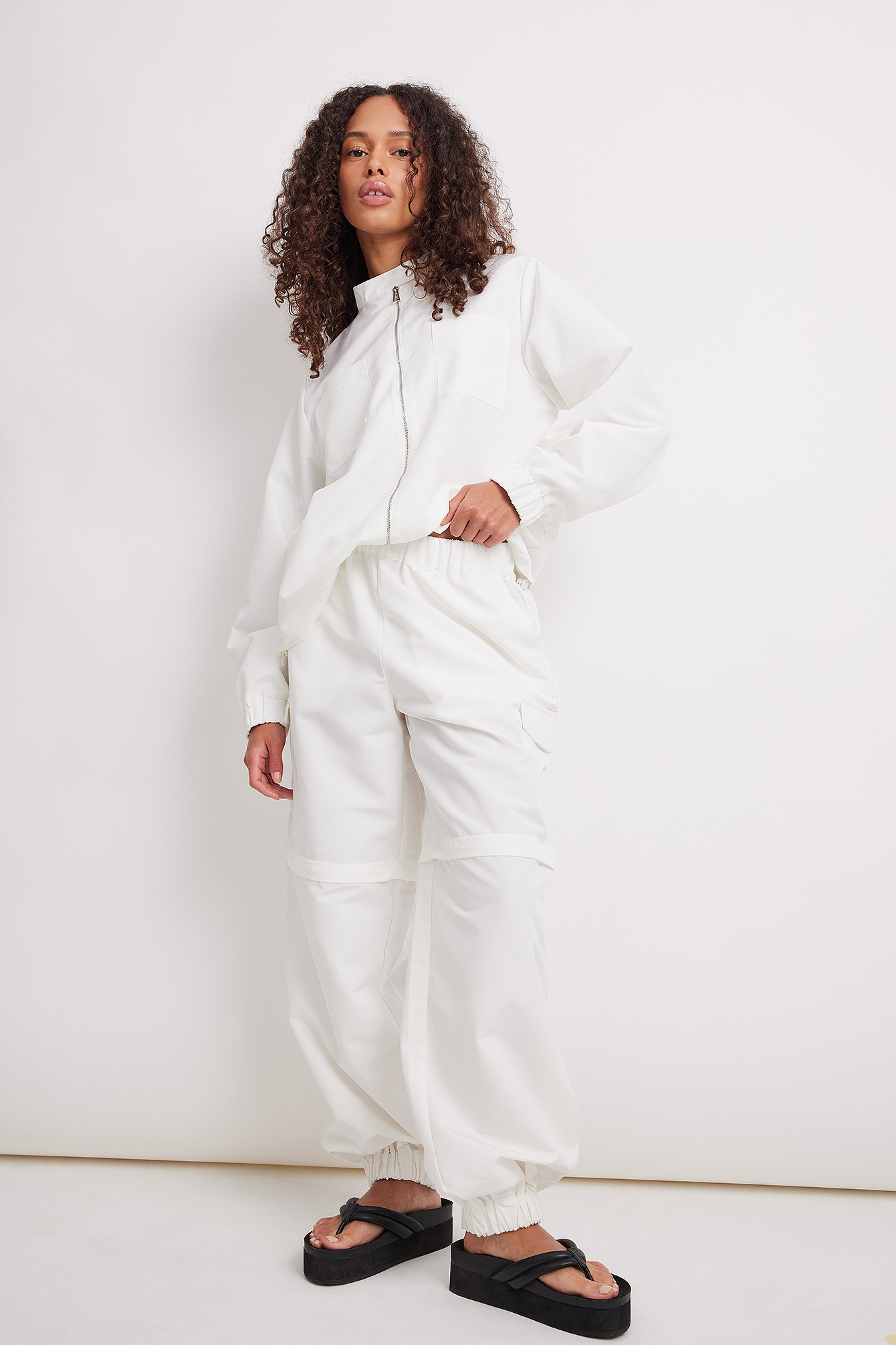 Pocket Detail Shirt Jacket White | na 