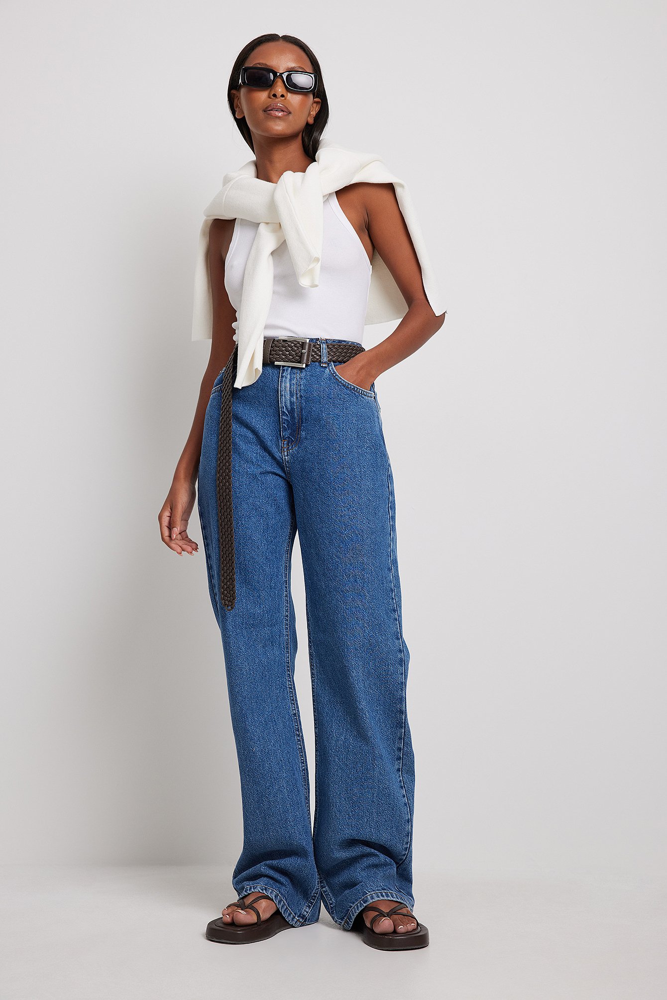 Relaxed Full Length Jeans Outfit
