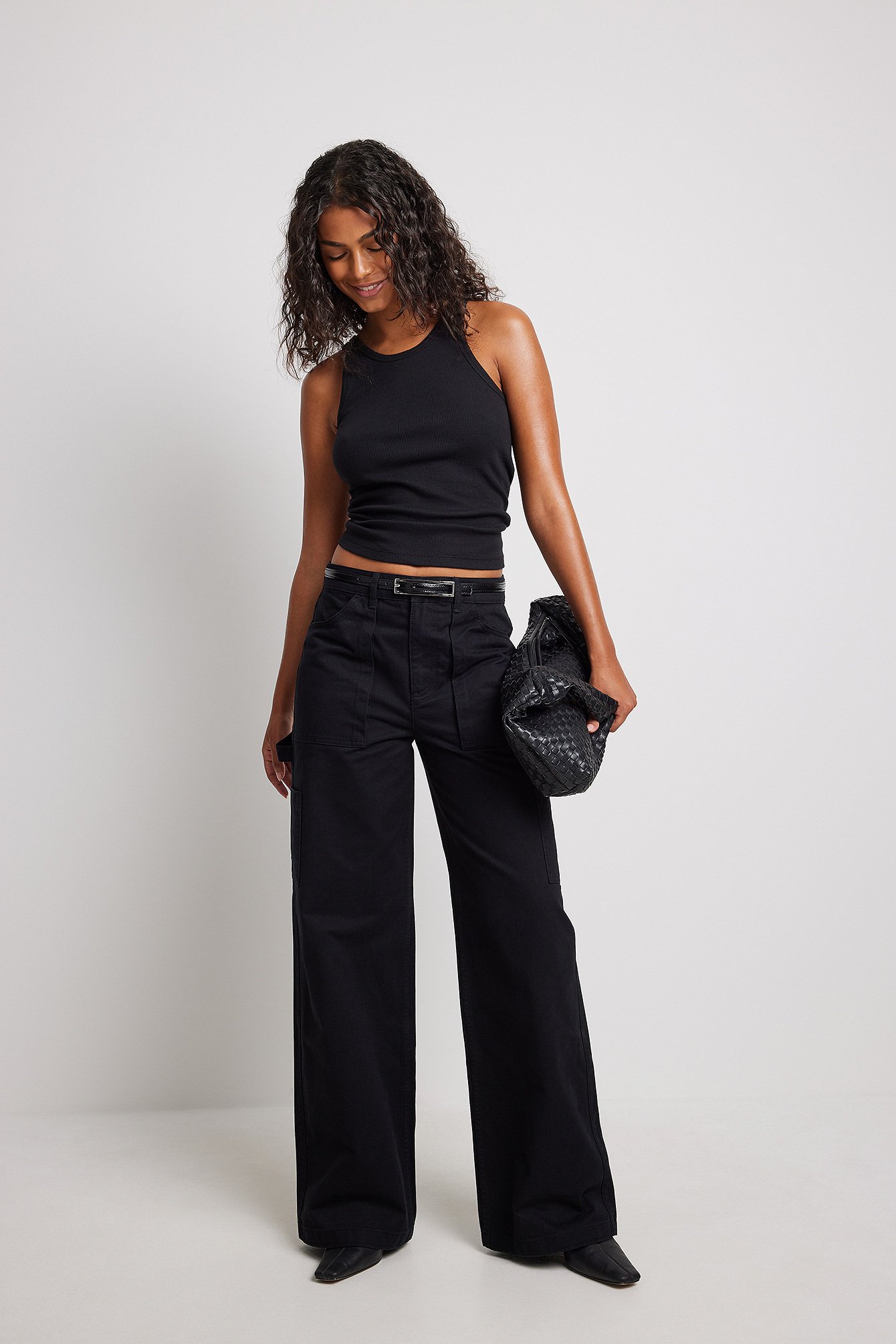 Low Waist Cargo Pants Outfit