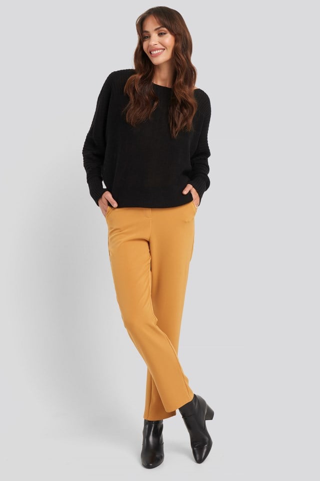 High Waist Suit Trousers Outfit