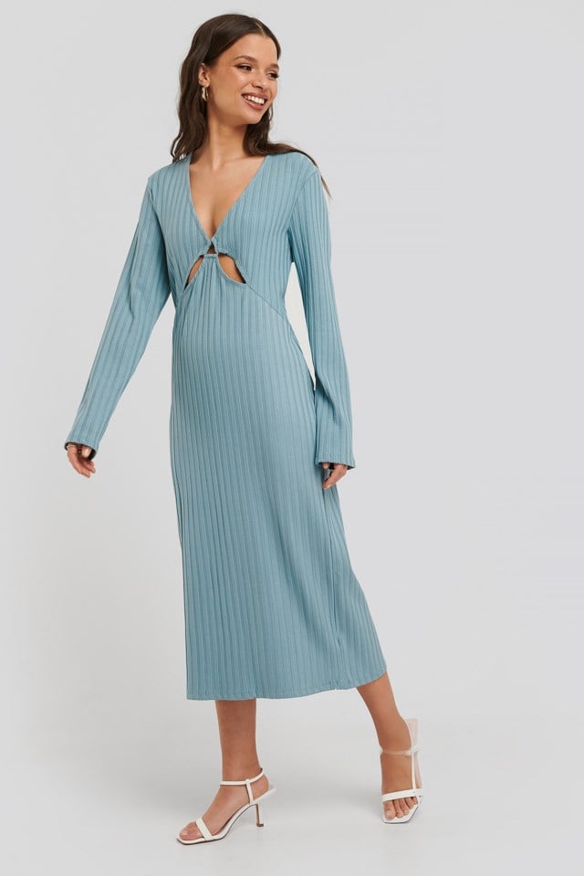 Front Detail Midi Dress Outfit