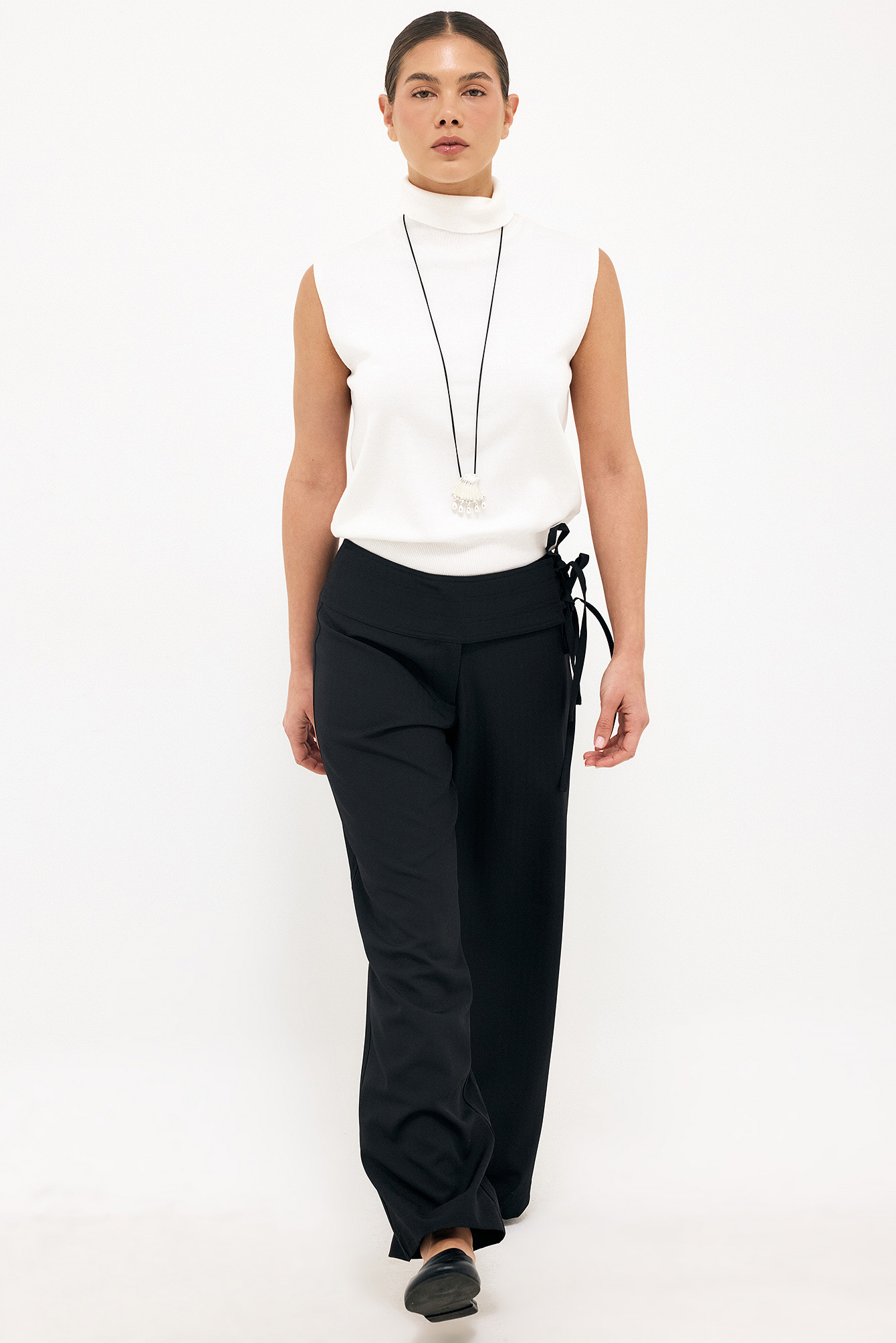 Straight Strap Detail Pants