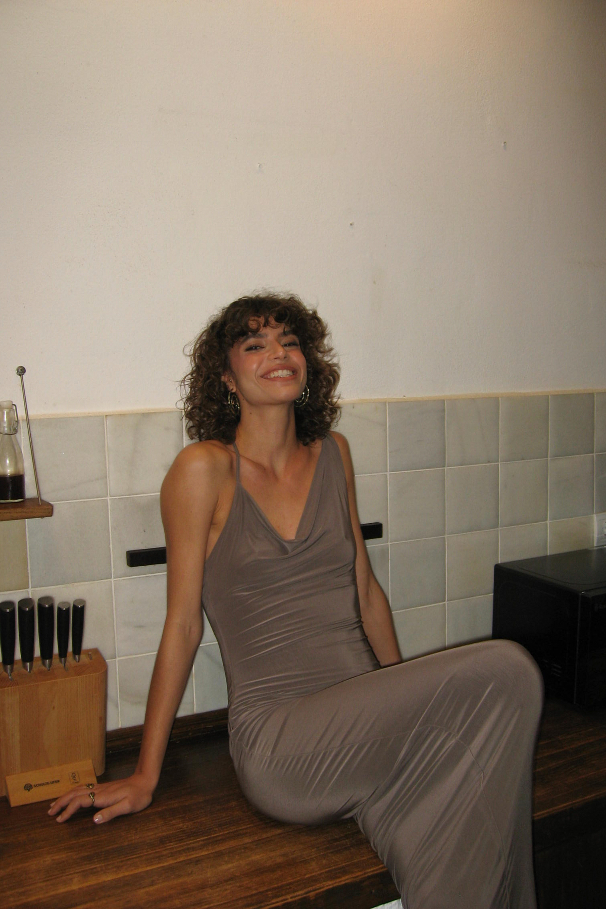 Maxi dress with strap detail