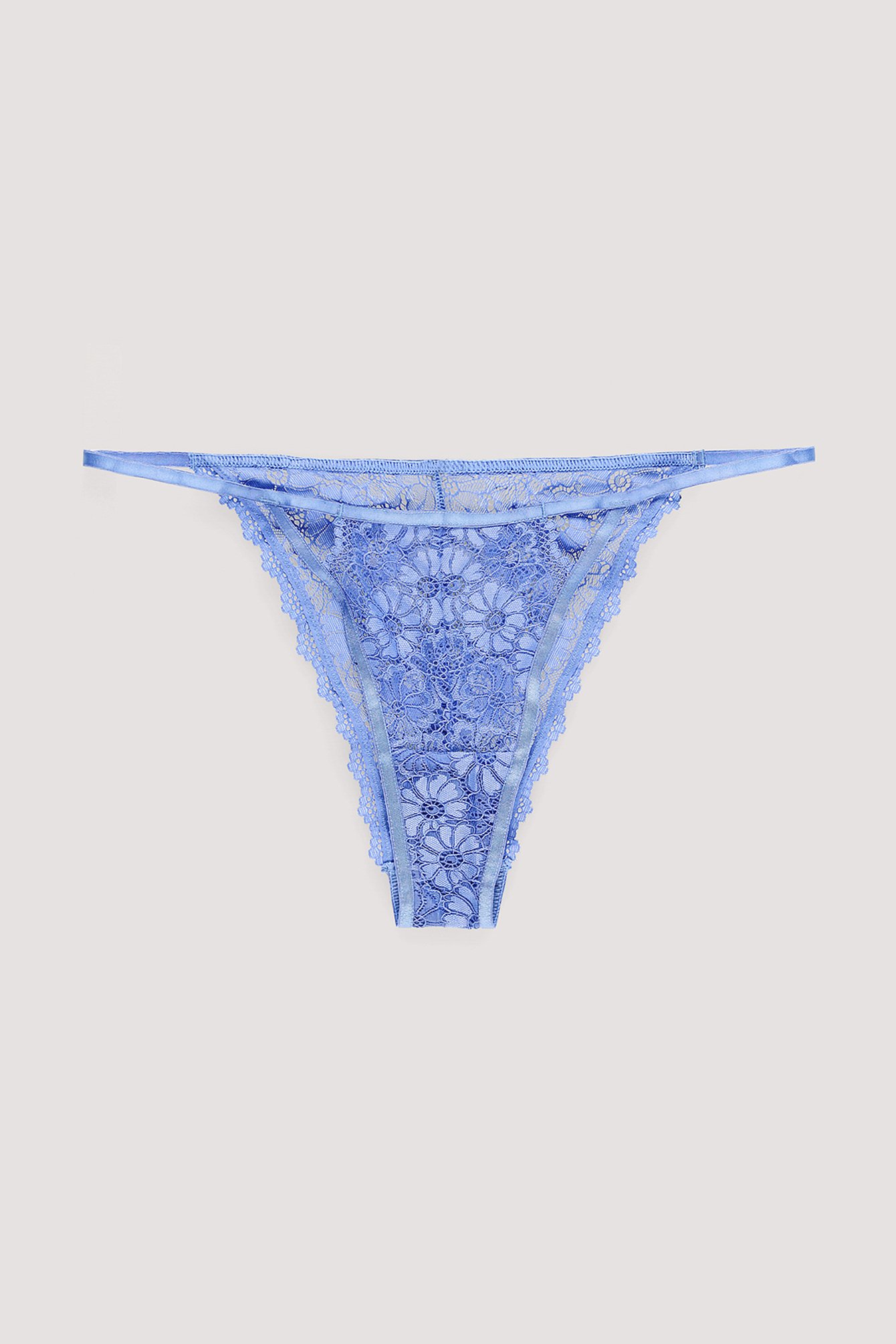 Strap Detailed Lace Panty Blue NAKD