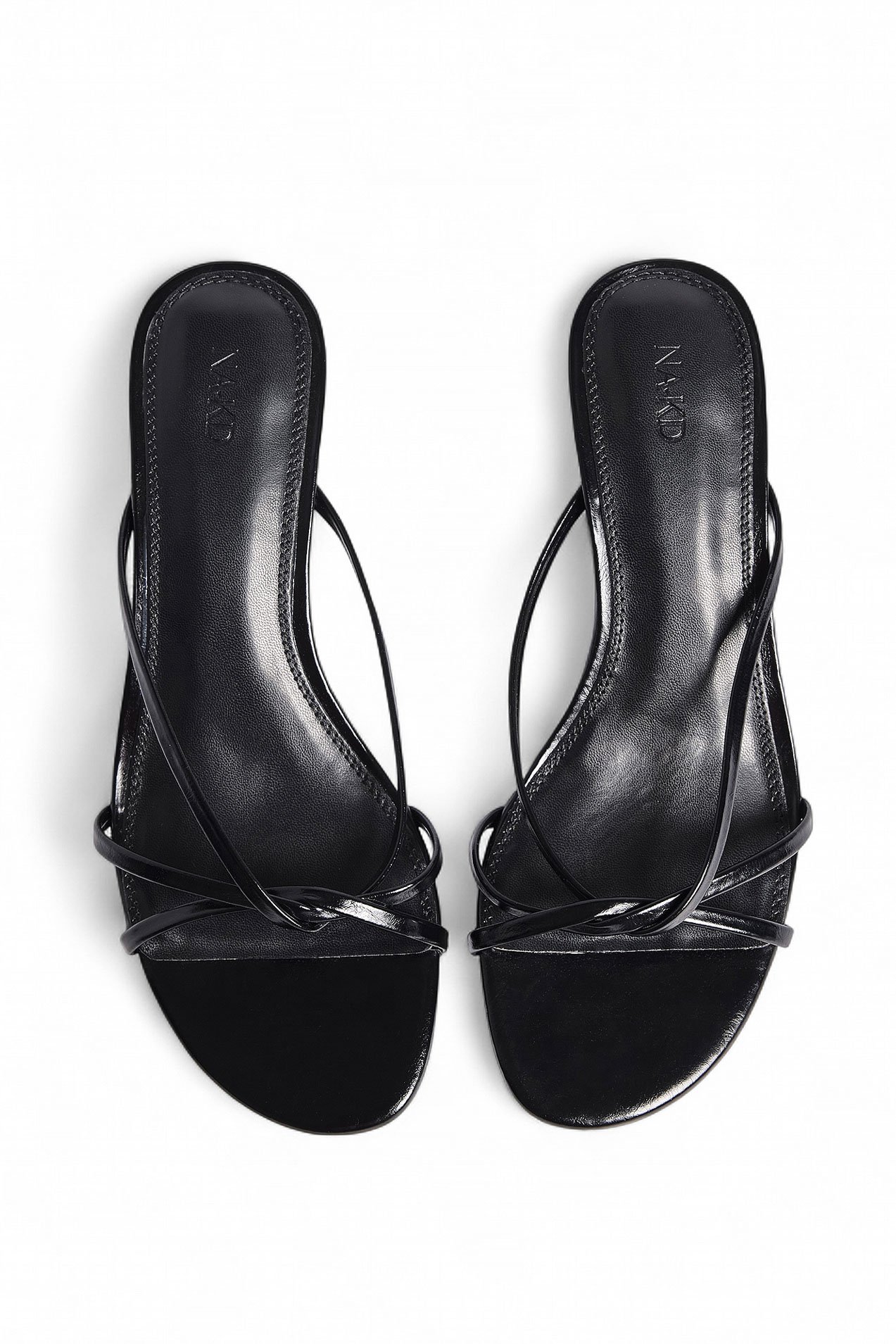 NA-KD Strappy Kitten Heels - Heels - Black - EU 40 - NA-KD / NAKD