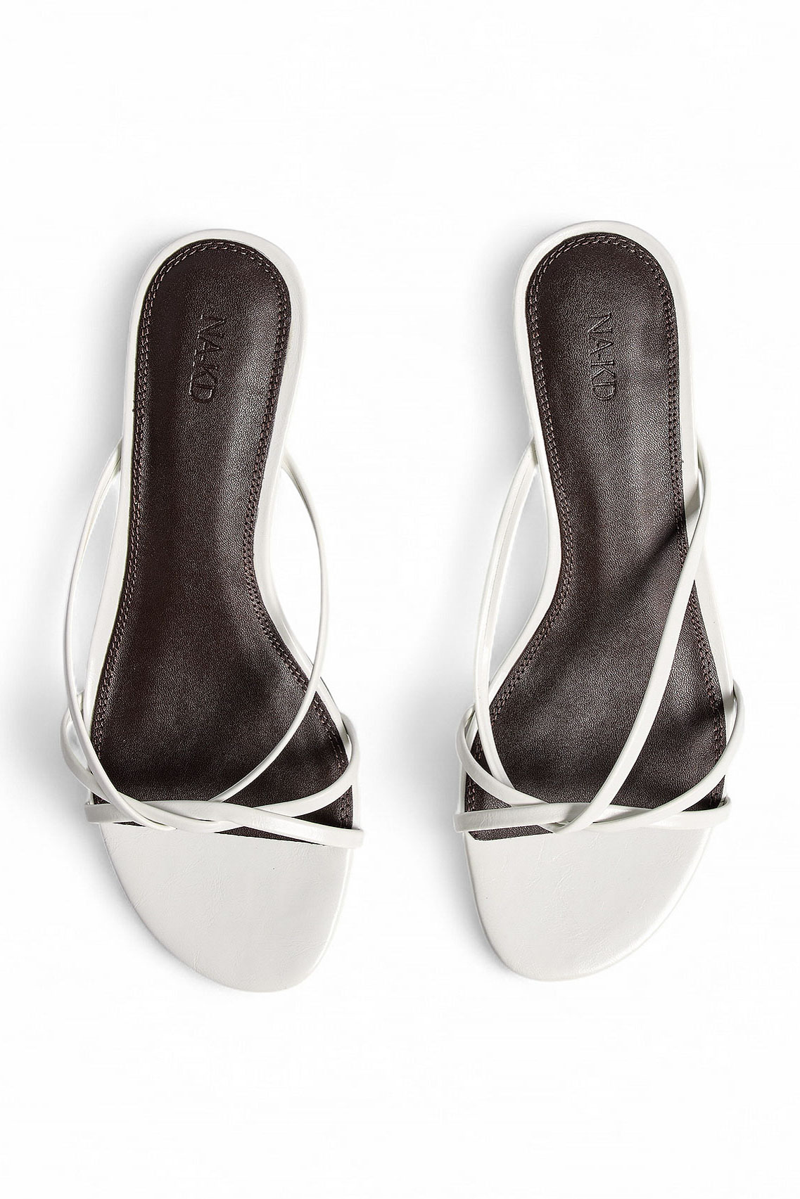 Strappy Kitten Heels - Heels - Offwhite - EU 37 - NA-KD / NAKD