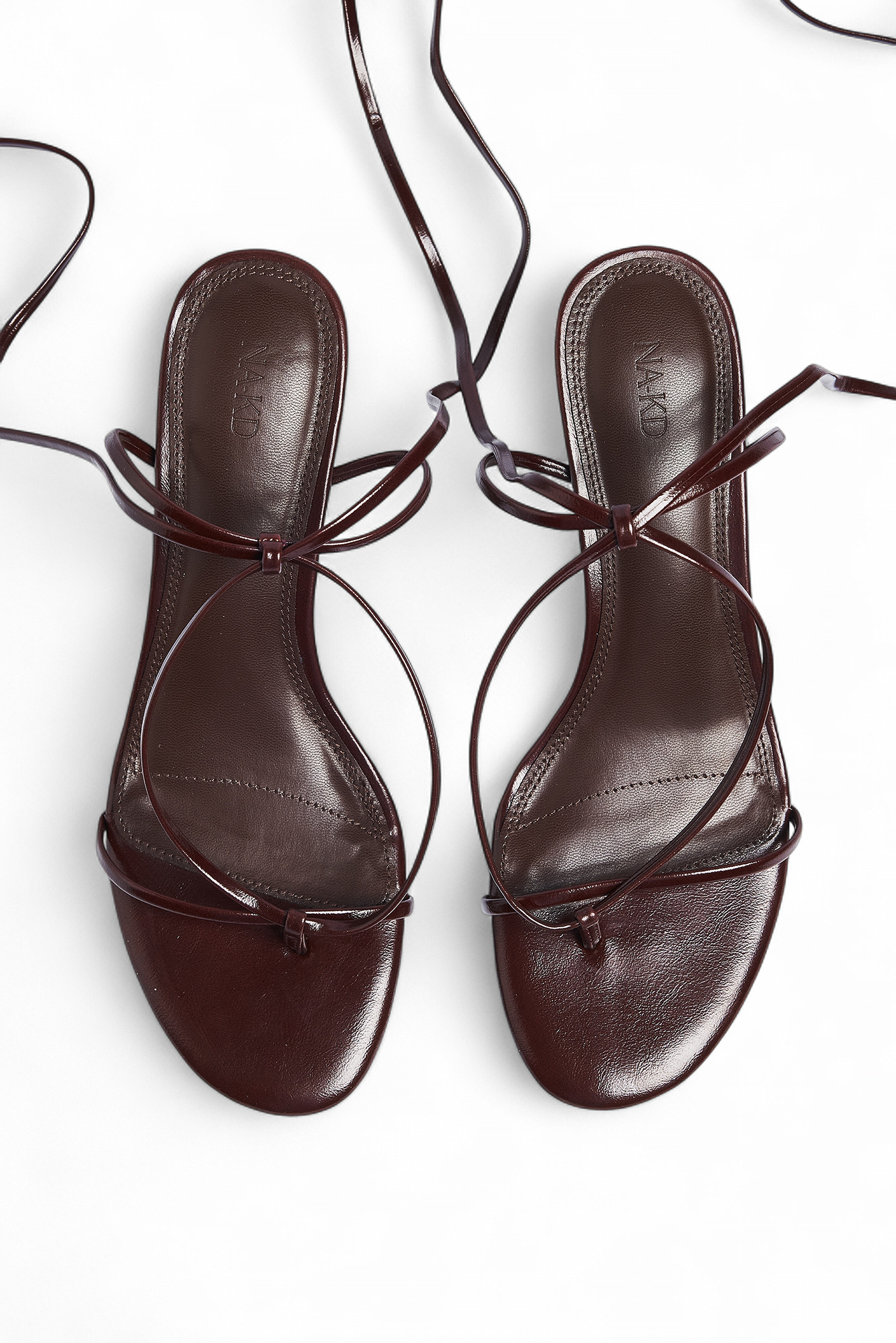 Strappy Tie Heels - Heels - Burgundy - EU 41 - NA-KD / NAKD