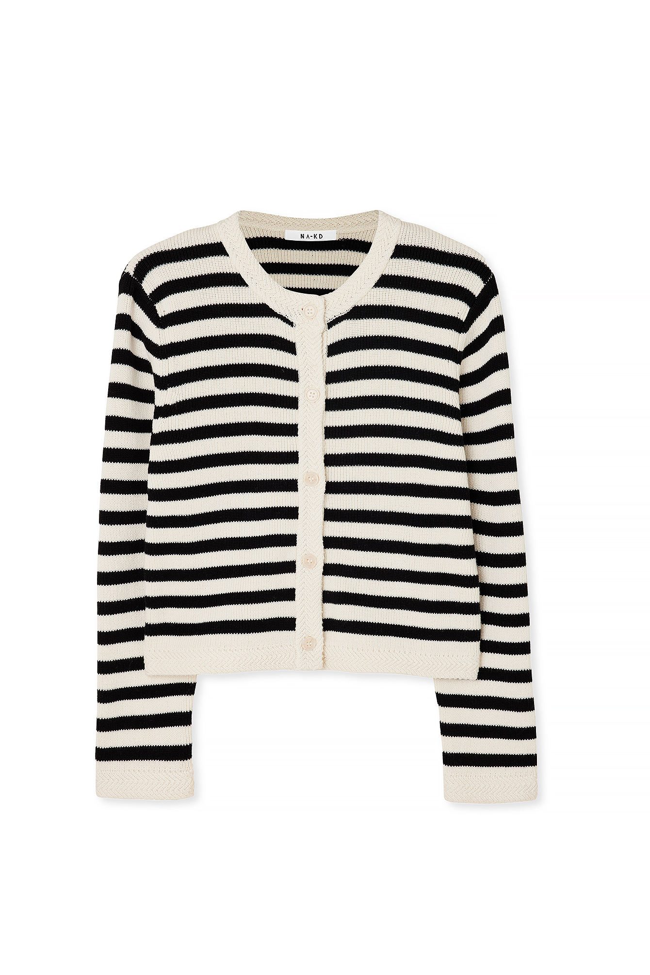 N-Marg Knit Cardigan Dannia Blue Stripe main image 1