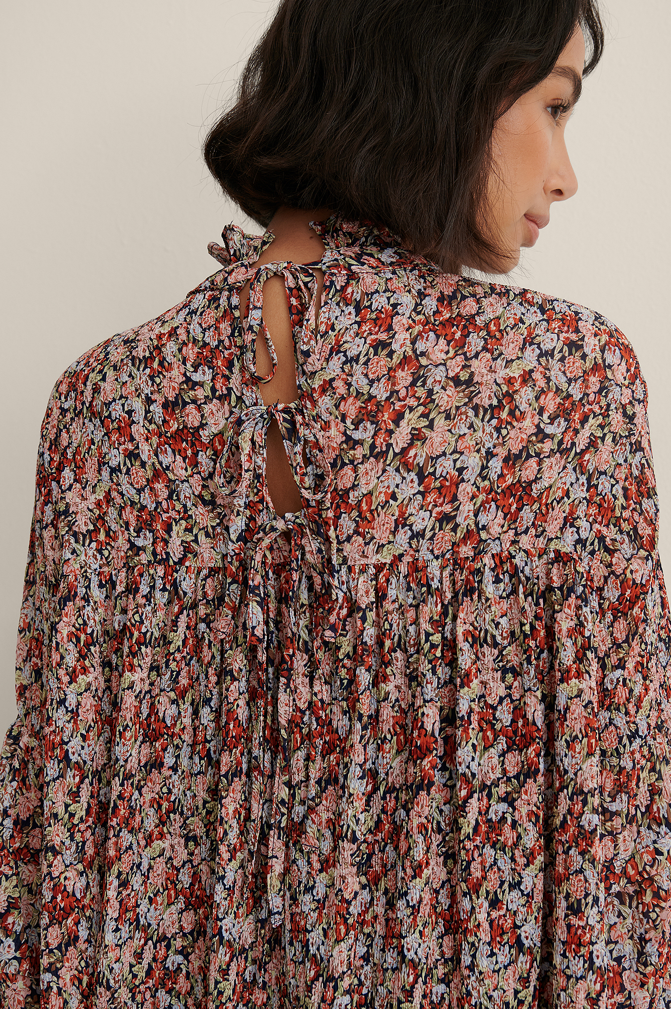 Structured Printed Dress Flower | na-kd.com