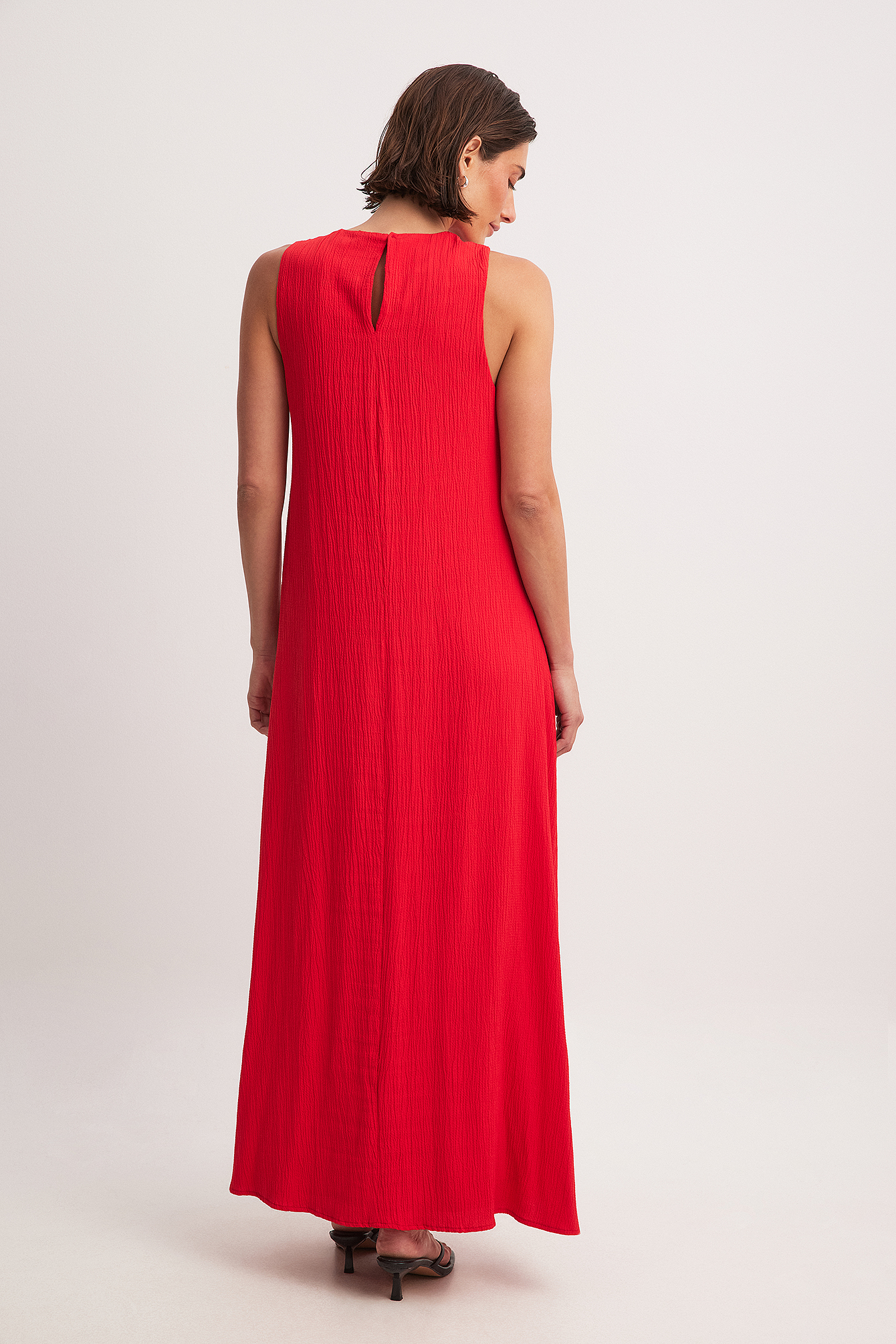NA-KD Structured Maxi Dress - Spring Dresses - Red - EU 36 - NA-KD / NAKD