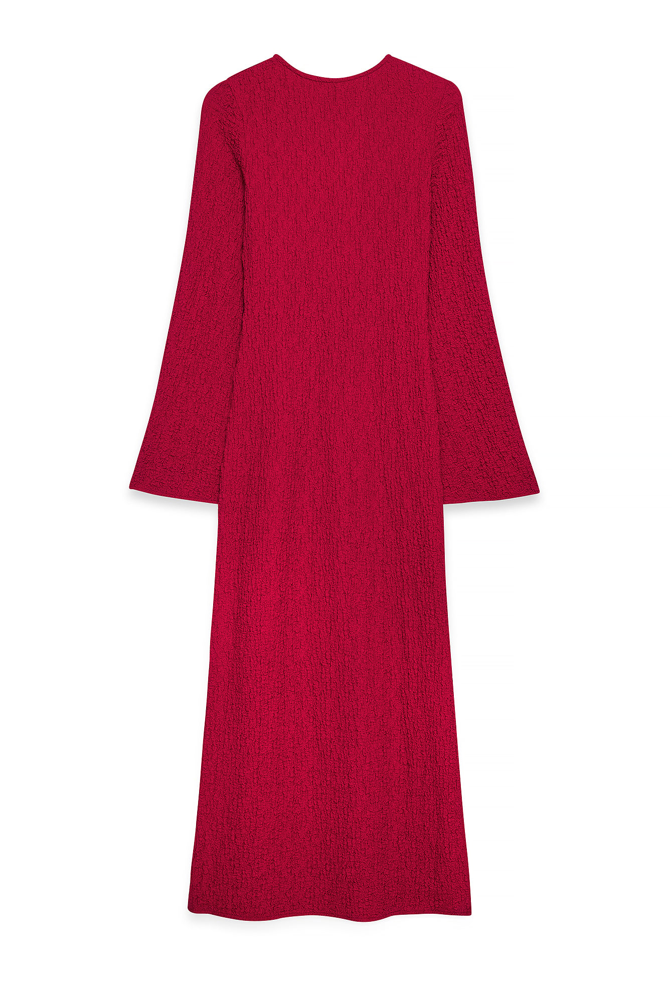 white ribbed knit midi dress self-portrait - White Pointelle Knit Midi Dress