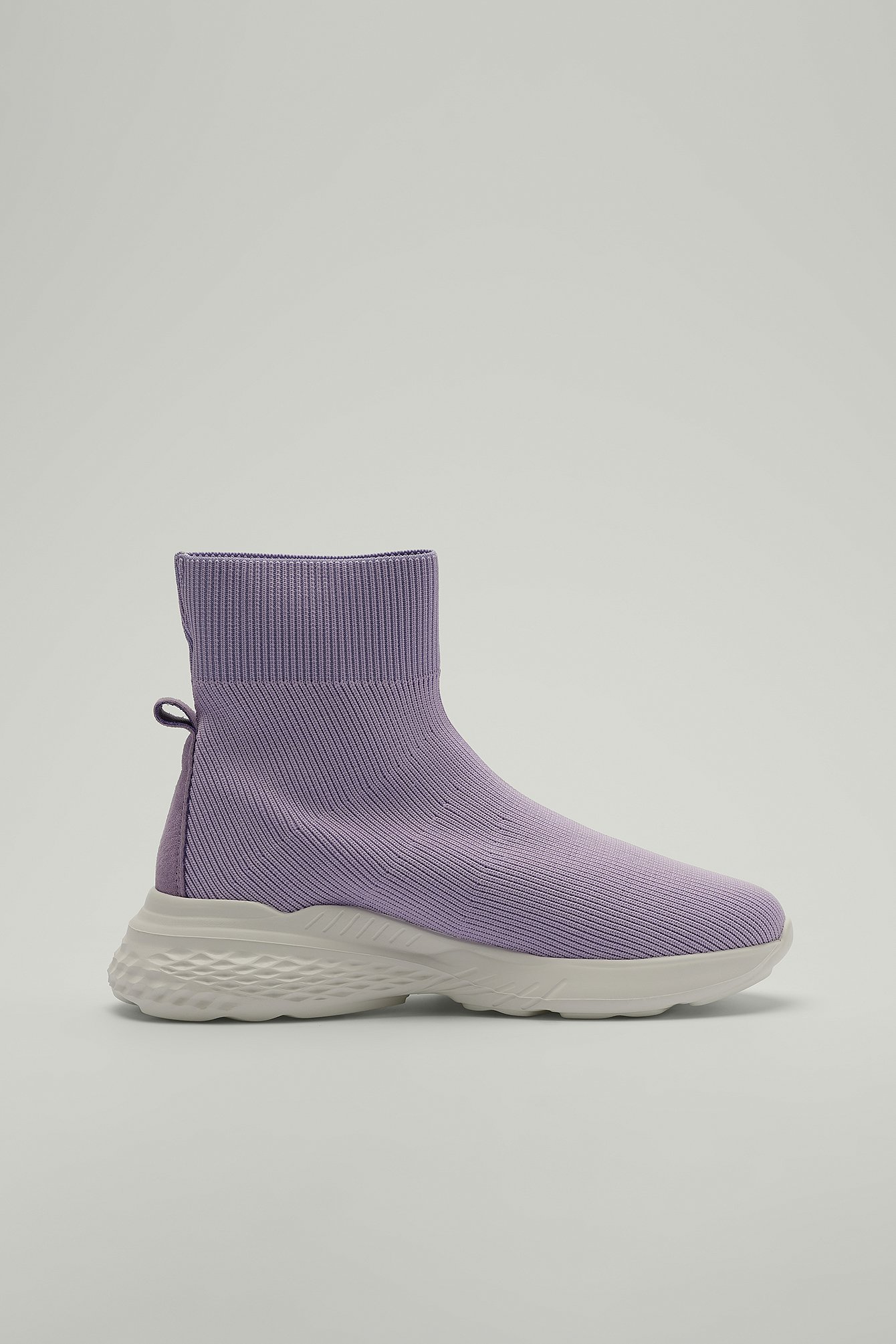 Lilac Structured Sock Trainers