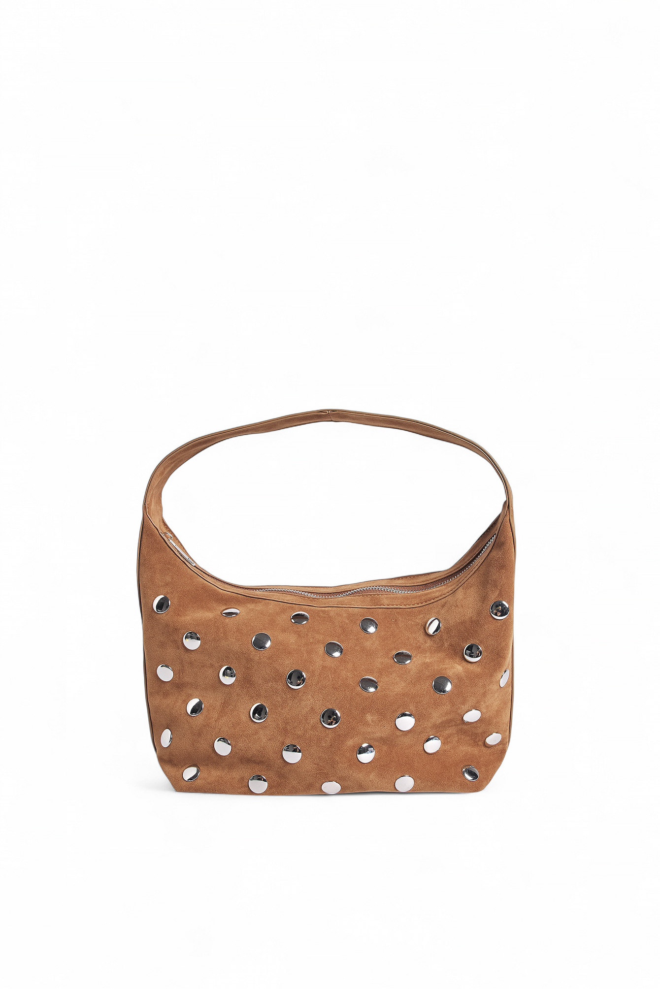 Studded Shoulder Bag バッグ ブラウン y2k kmb7-3 Studded Shoulder 