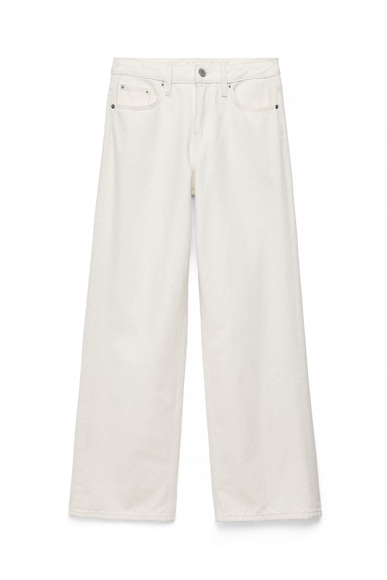 White Studio Low Waist Baggy Jeans
