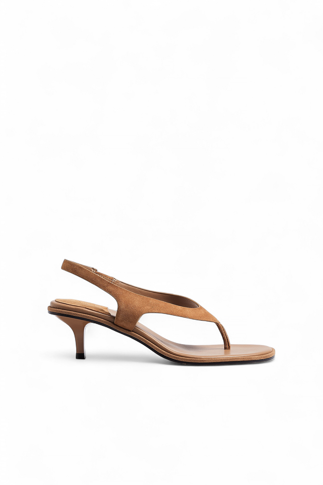 Tan Suede Slingback Heels