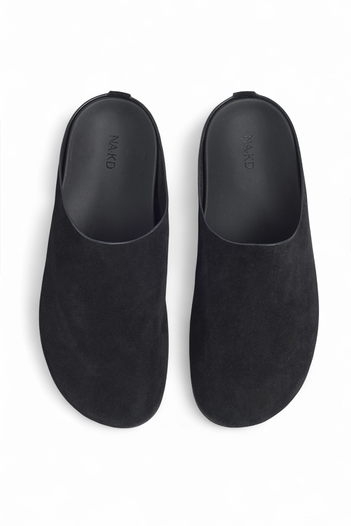 Black Suede Slip Ons