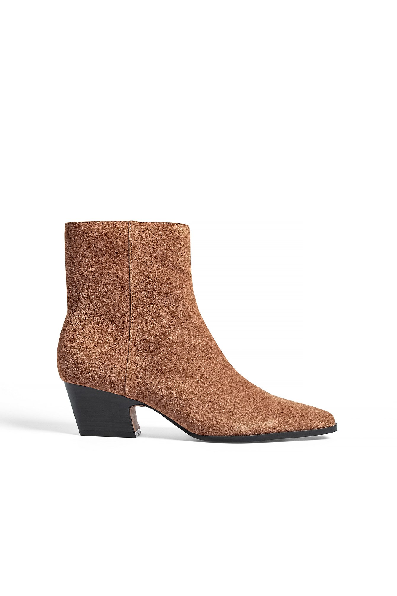Premium Selection Suede Block Heel Ankle Boots - Boots - Brown - EU 38 - NA-KD / NAKD