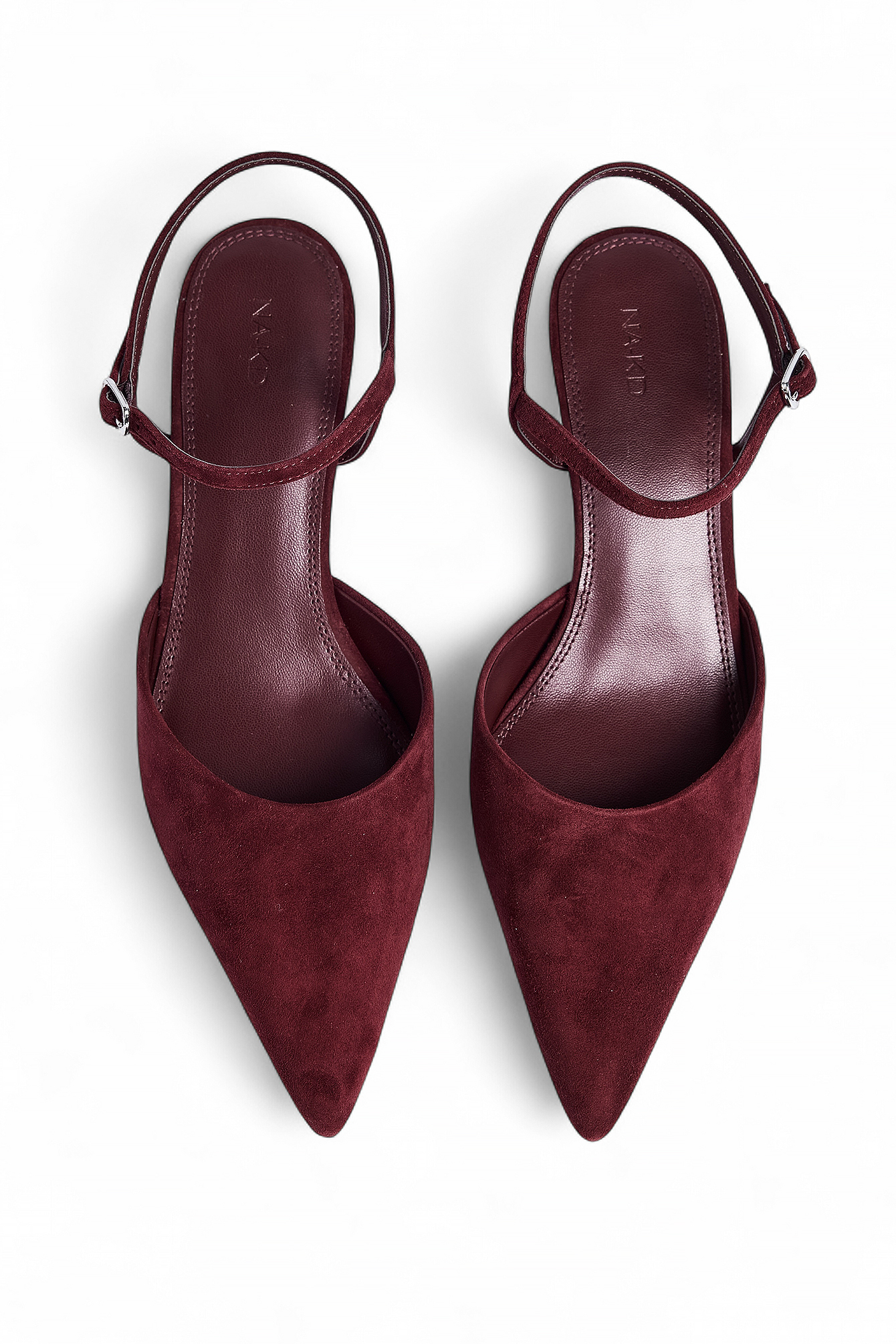 Premium Selection Suede Pumps - Leather Shoes - Burgundy - EU 36 - NA-KD / NAKD