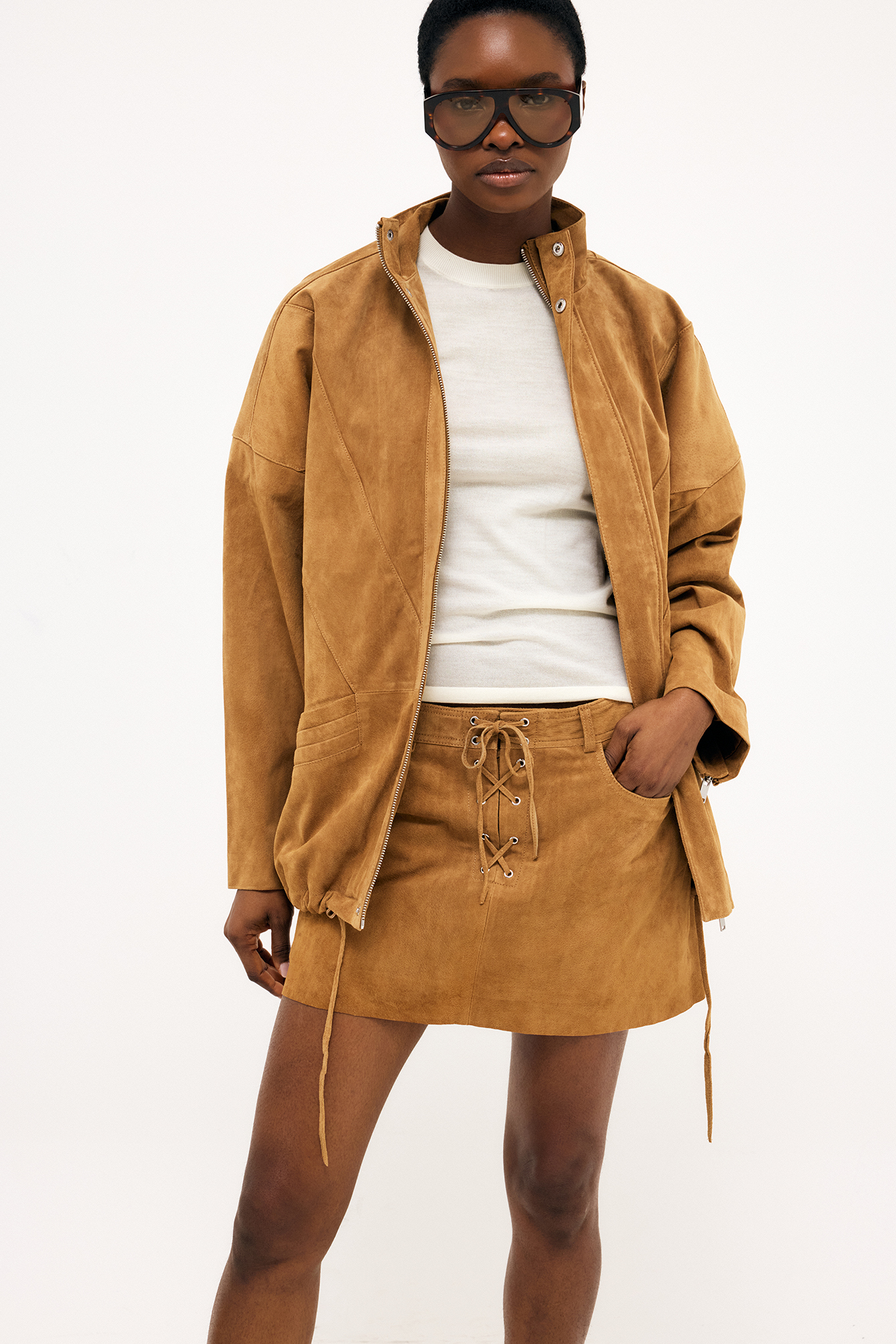 Suede Jacket Brown | NA-KD