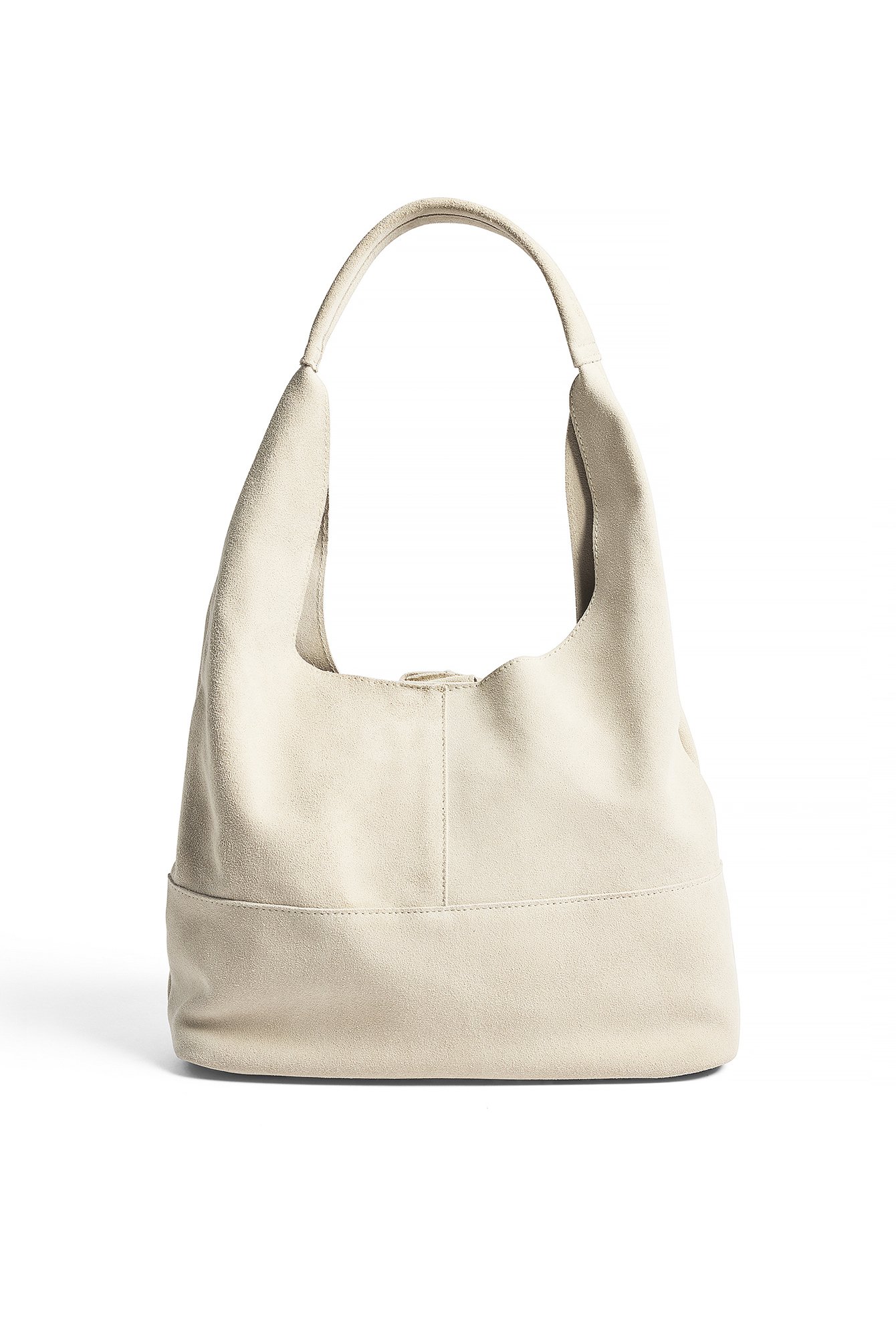 NA-KD Suede Tote Bag - Bags - Beige - One Size - NA-KD / NAKD