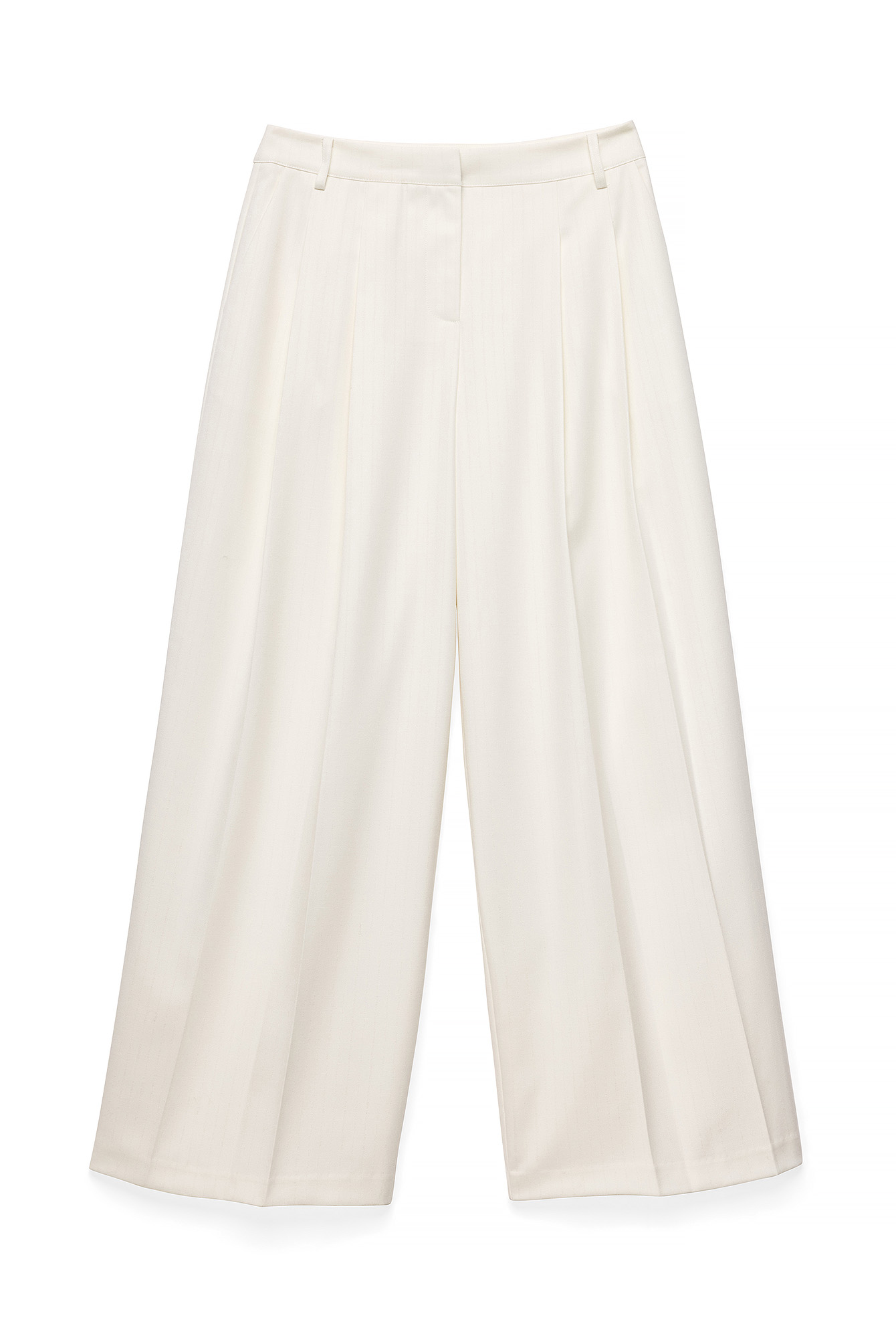 Cream Suit Trousers