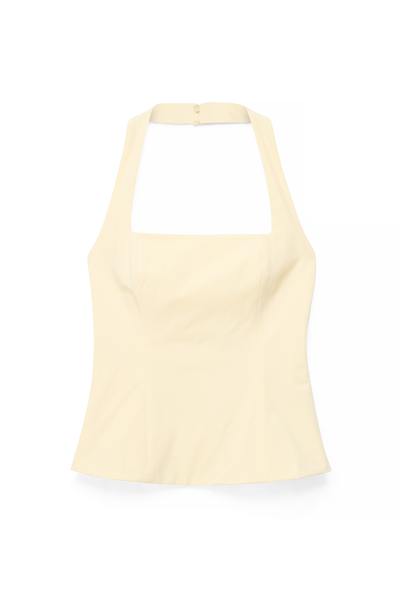 Halterneck Detail Top Yellow | NA-KD