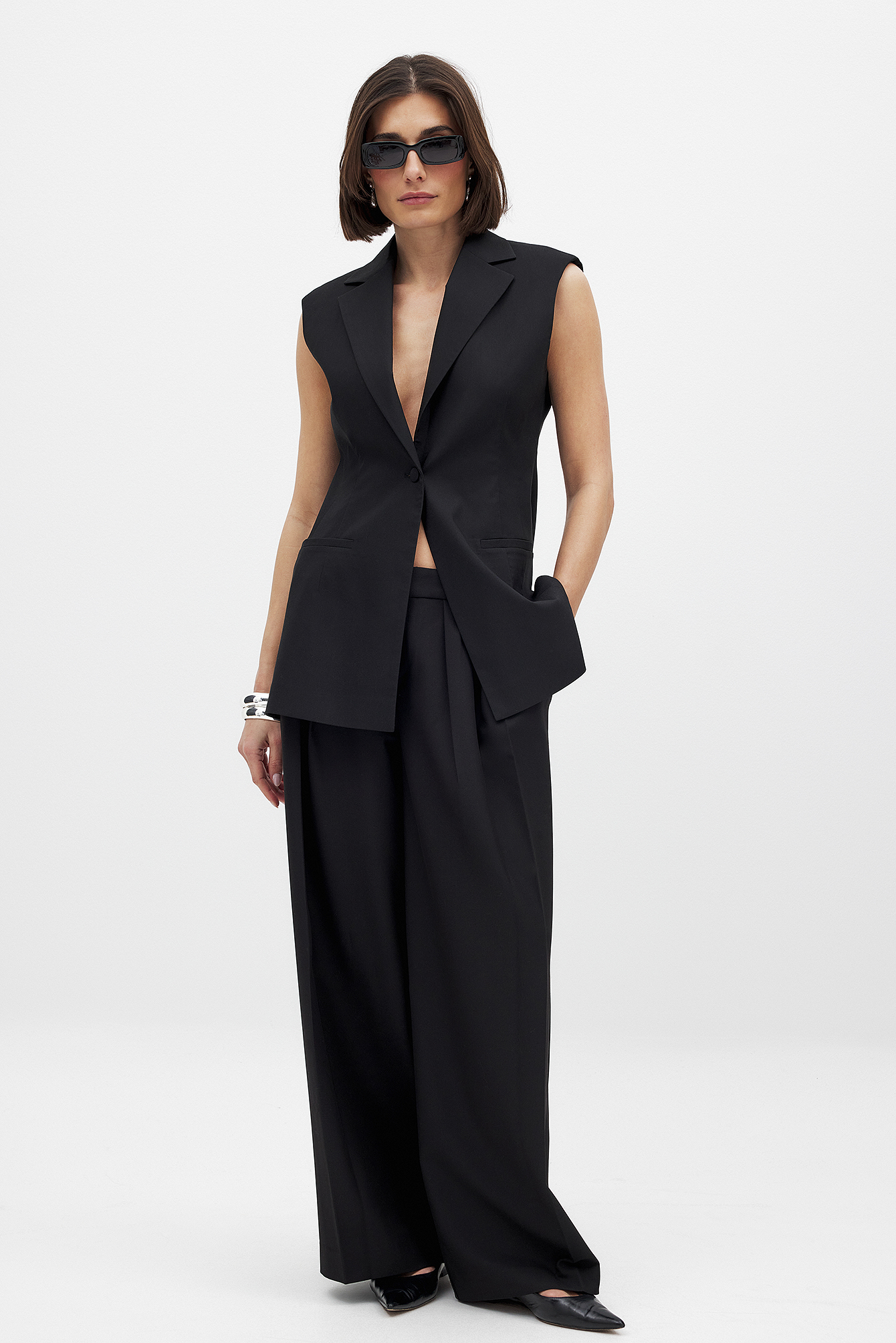 Tailored Vest Black main image 1