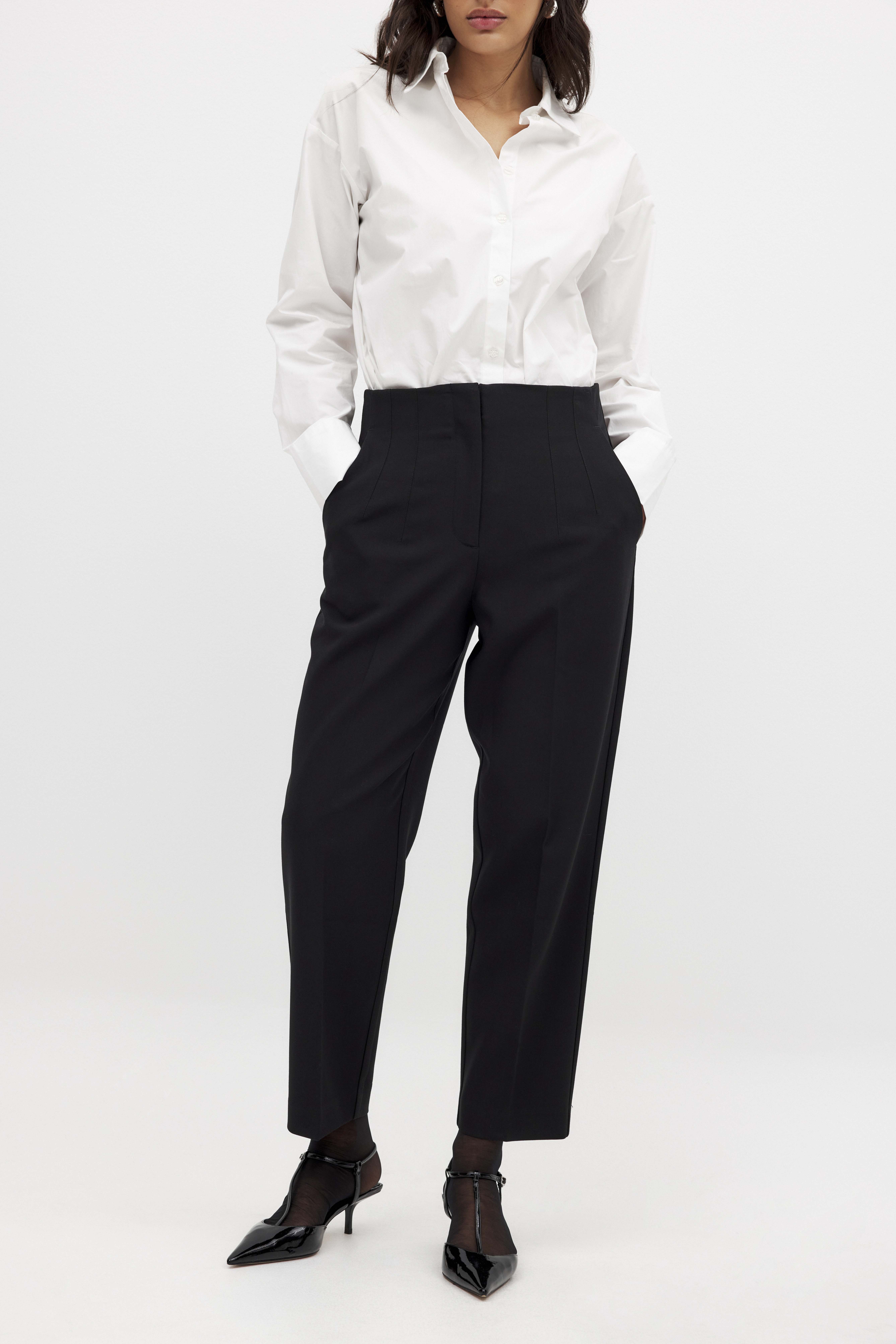 NA-KD Tapered High Waist Suit Pants - Office Wear - Black - EU 32 - NA-KD / NAKD
