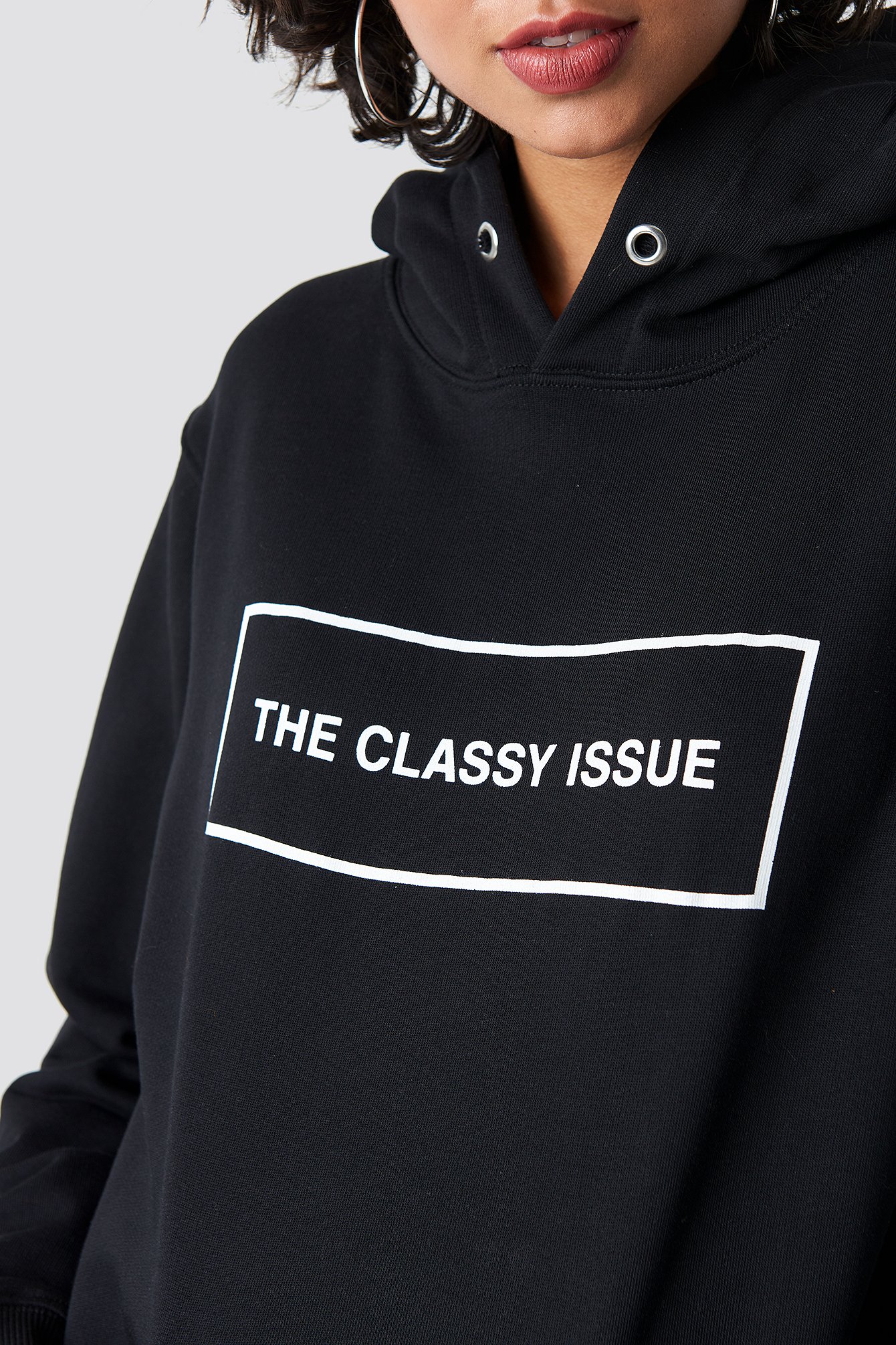 collar Slip shoes Closely Classy Hoodie Black | na-kd.com