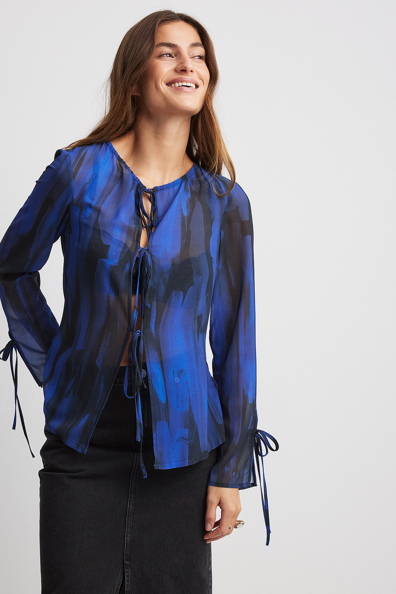 Tie-Detail Blouse