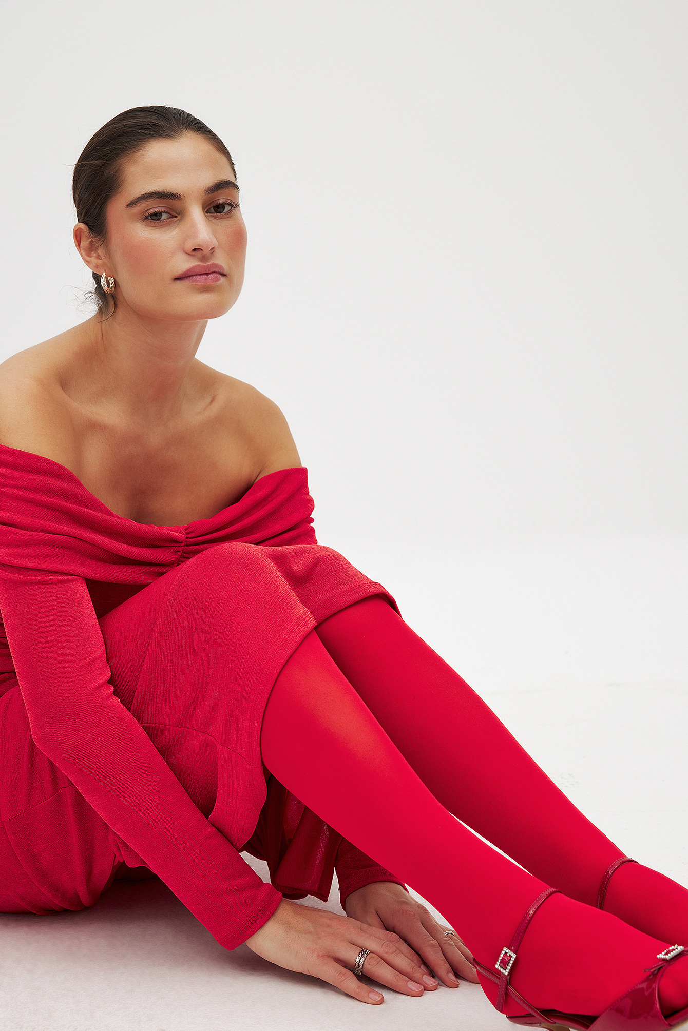 NA-KD Collants - Chaussettes - Rouge - Small/Medium - NA-KD / NAKD