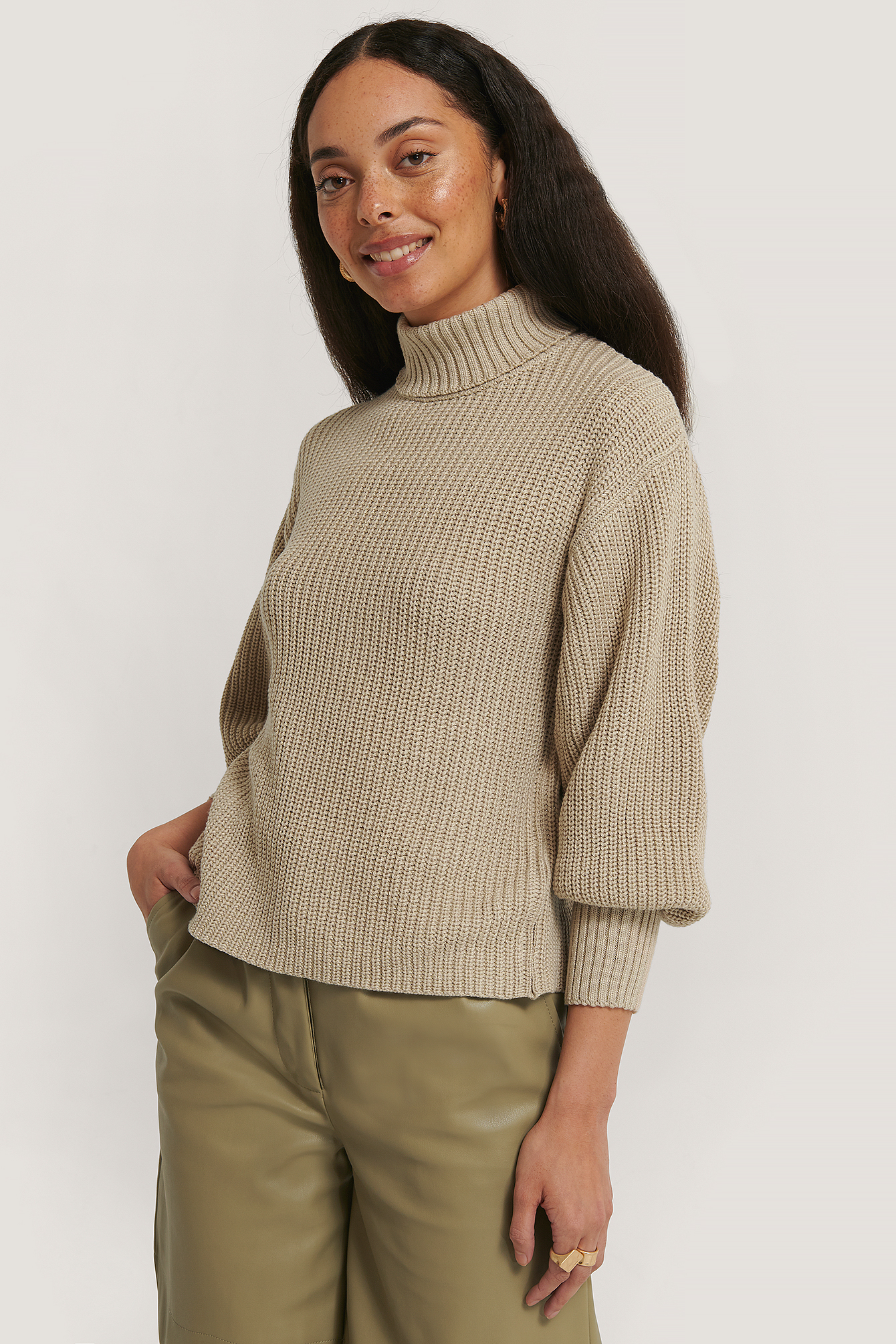 open back crop sweater
