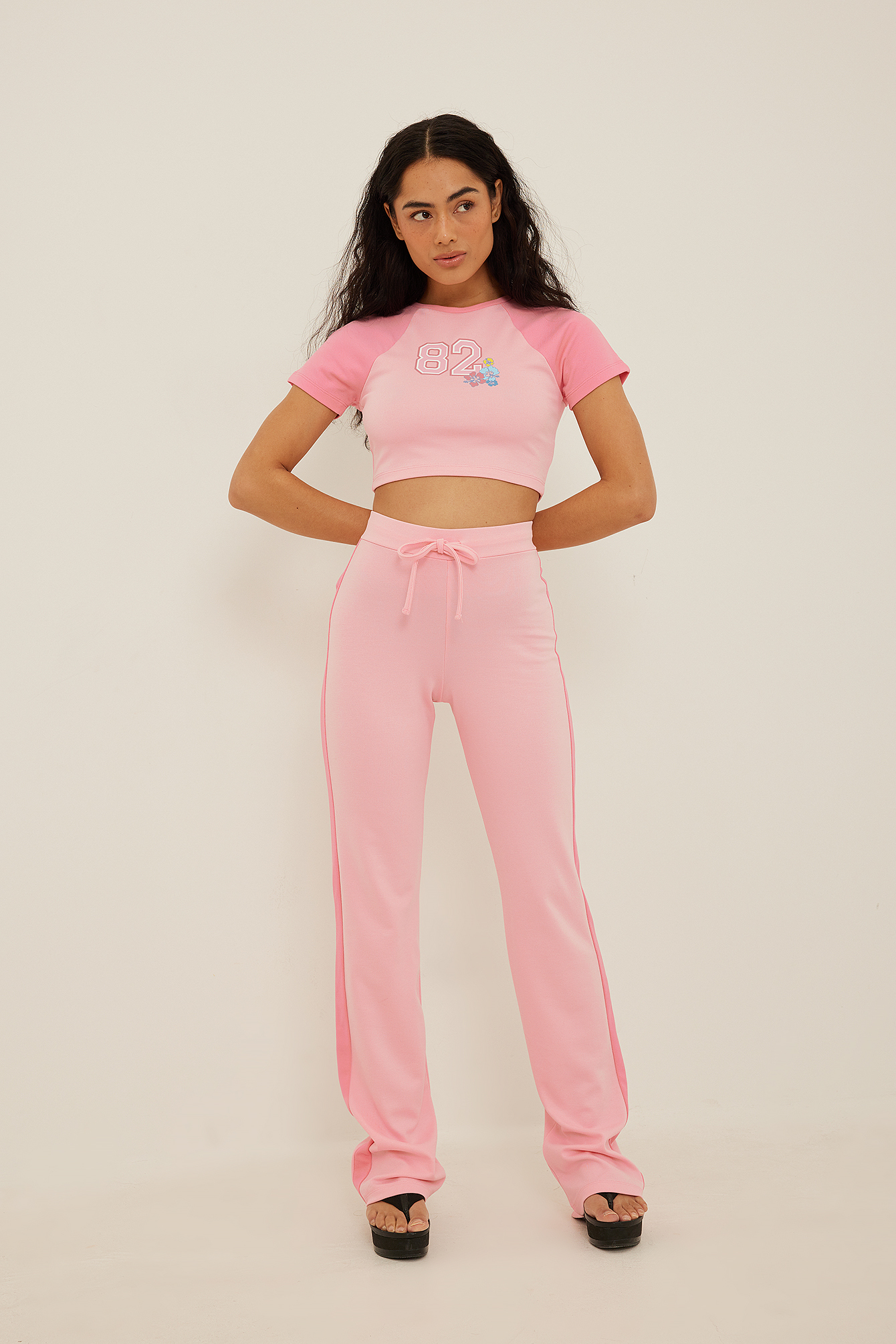 Two Tone Pants Pink | na-kd.com