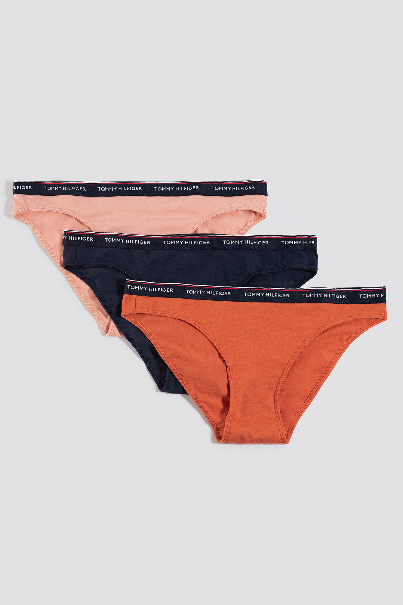 3-Pack Flag Bikini Rose Tan/Mecca Orange/Navy