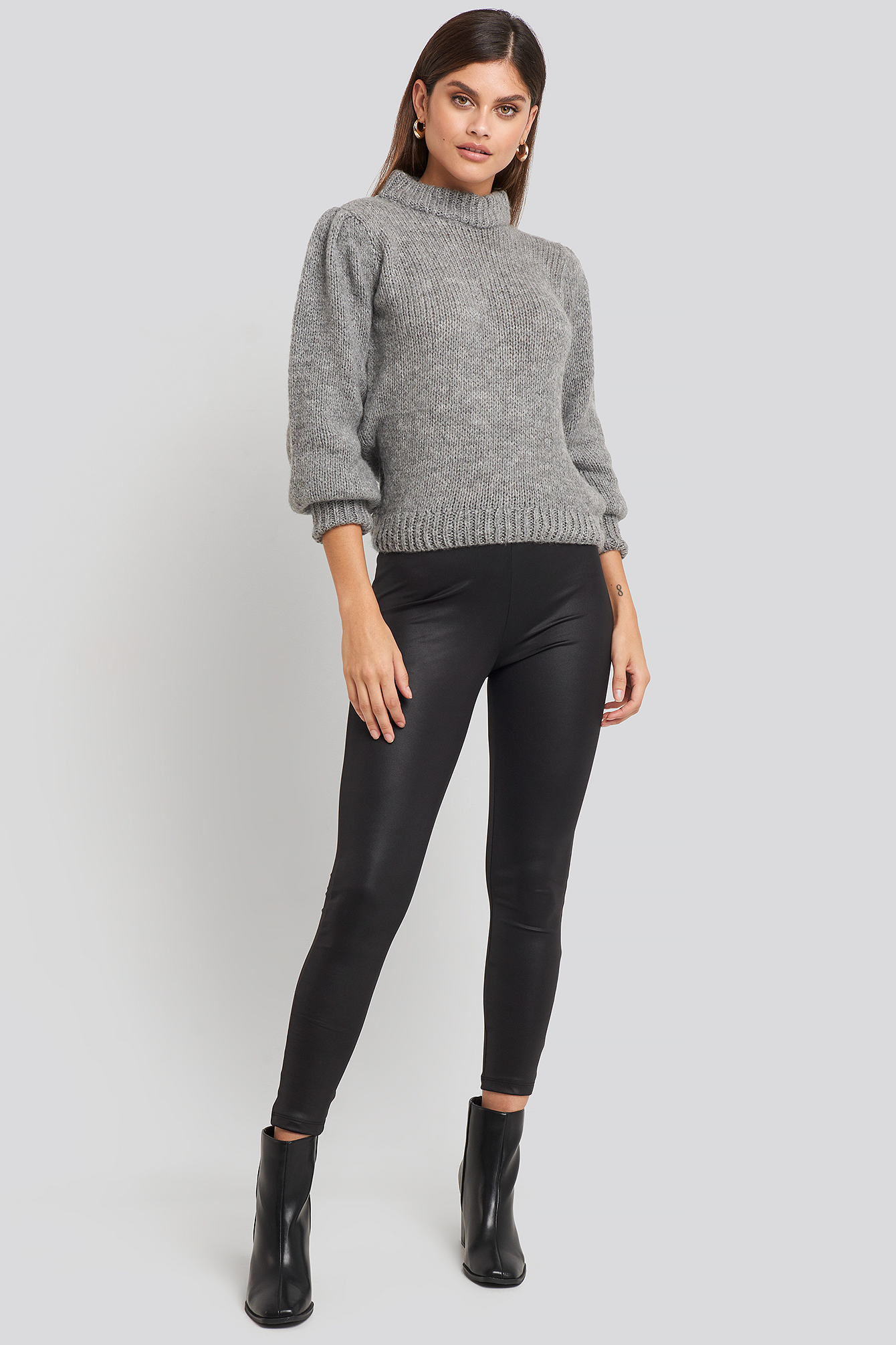 Black PU Leggings Black