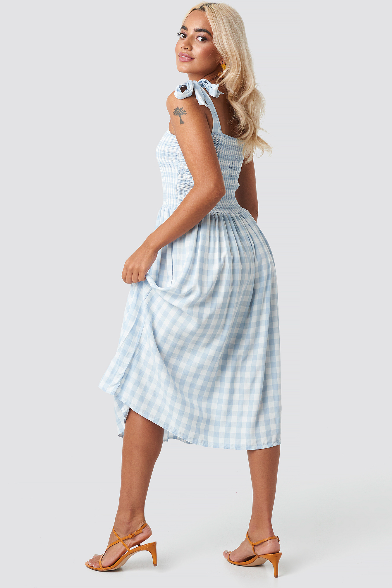 checkered plaid dress