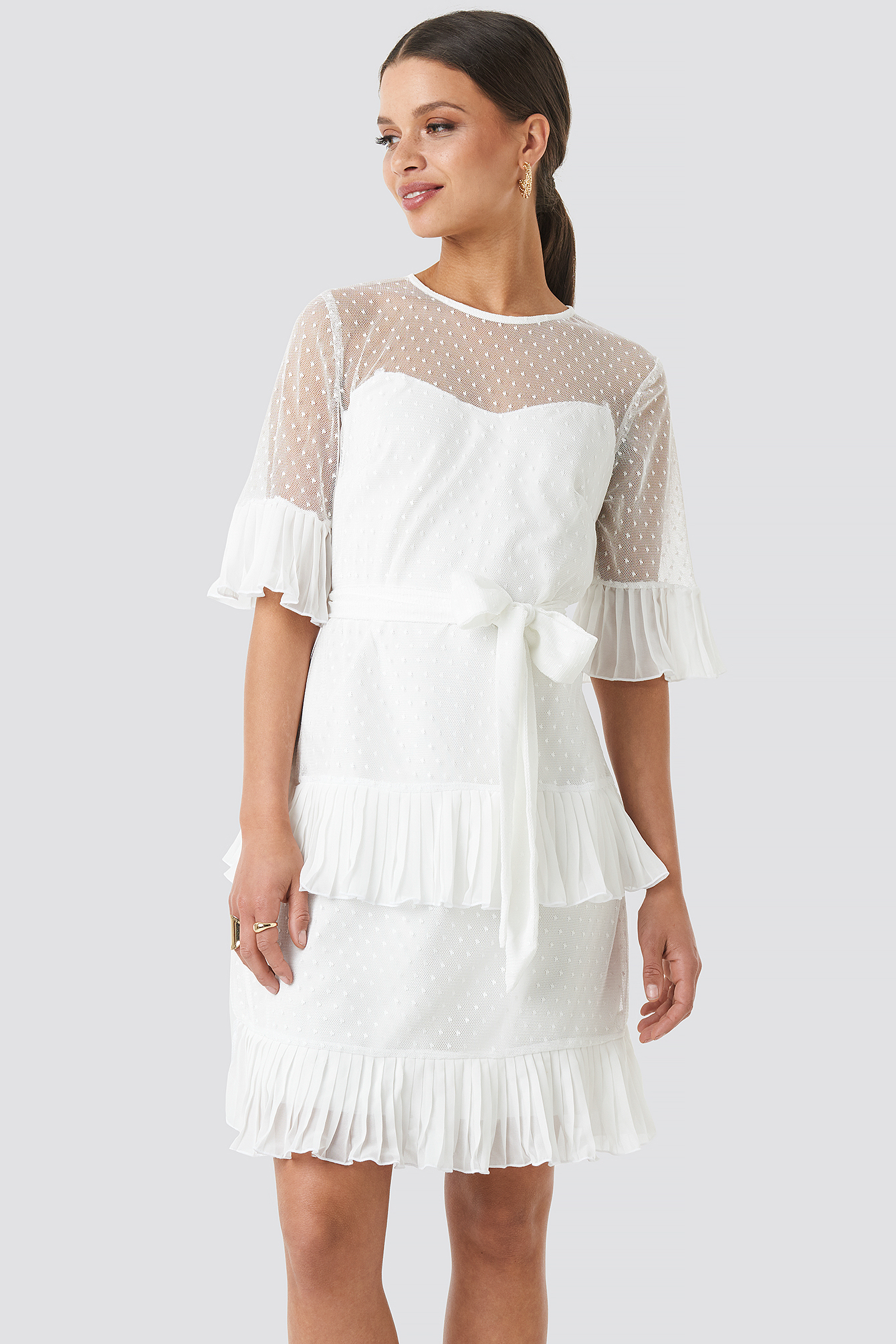 Cleo Mini Dress White